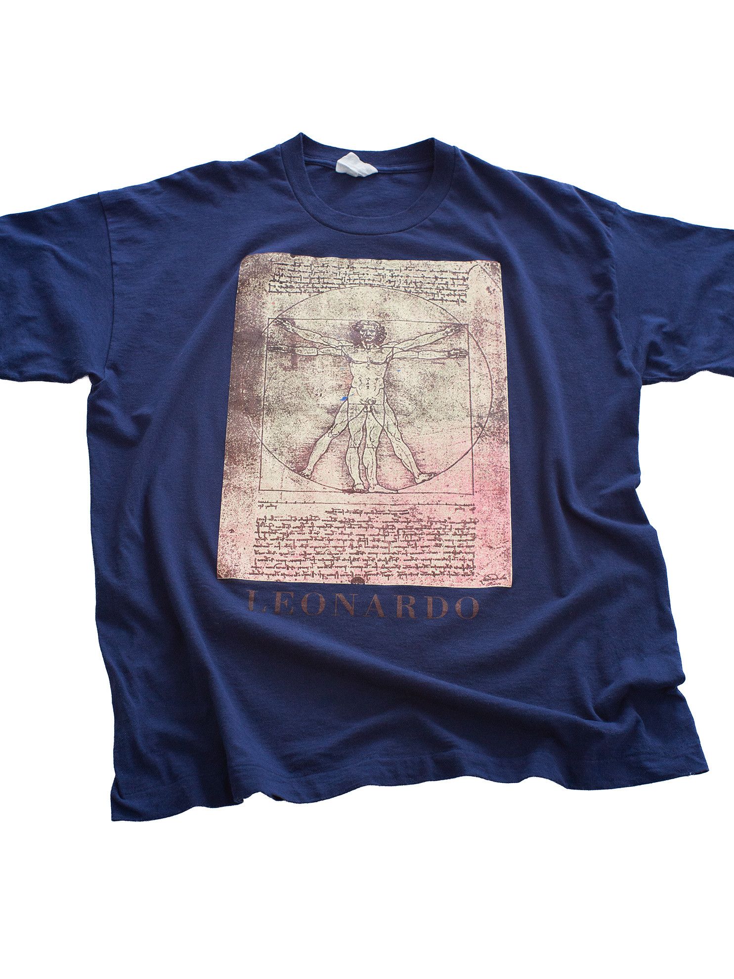 Arts & Science Vintage 90s Leonardo Da Vinci Art Italy Renaissance T-Shirt Size US XL / EU 56 / 4 - 1 Thumbnail
