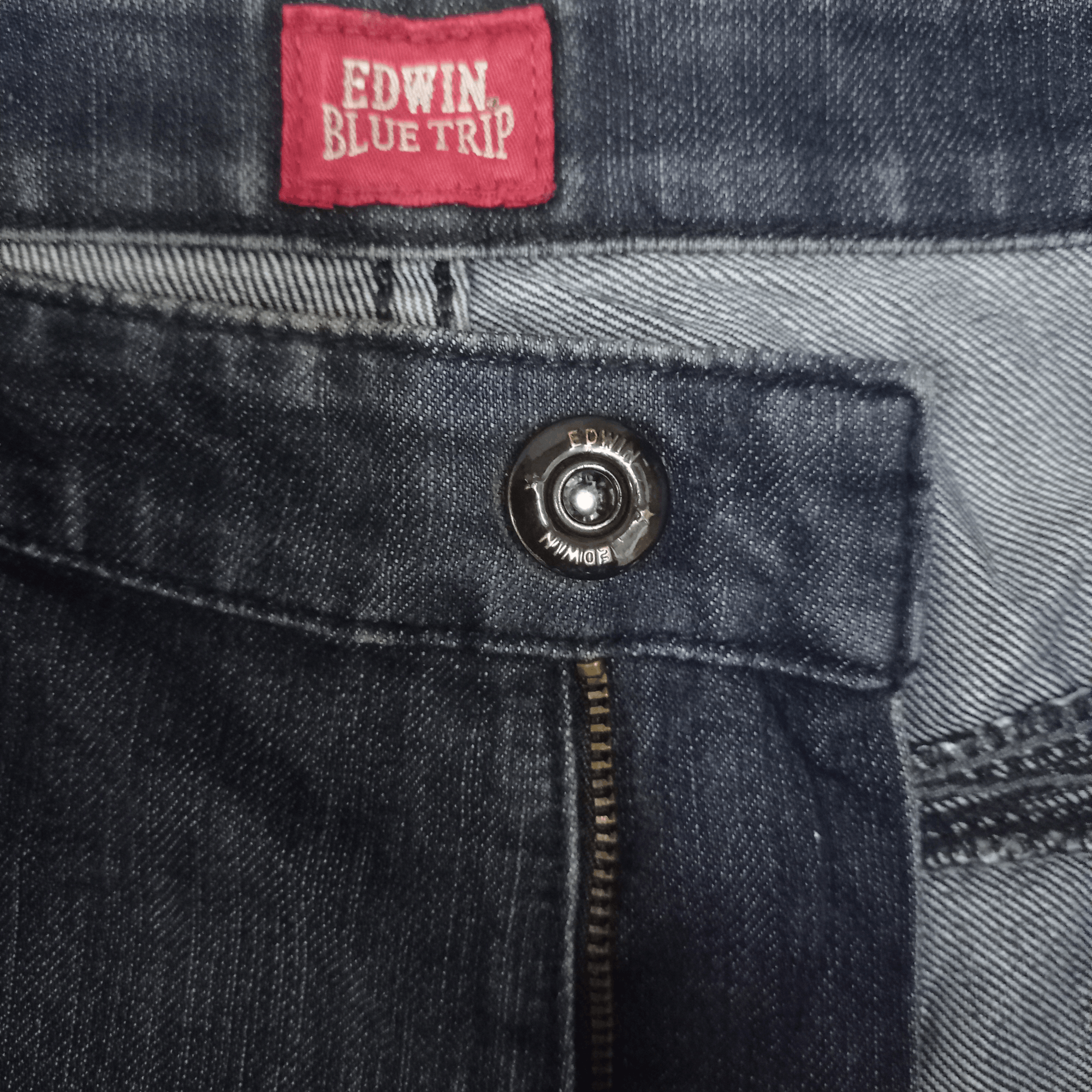 Edwin Vintage Edwin Blue Trip Mud Wash Cargo Loose Denim Size US 33 - 3 Thumbnail