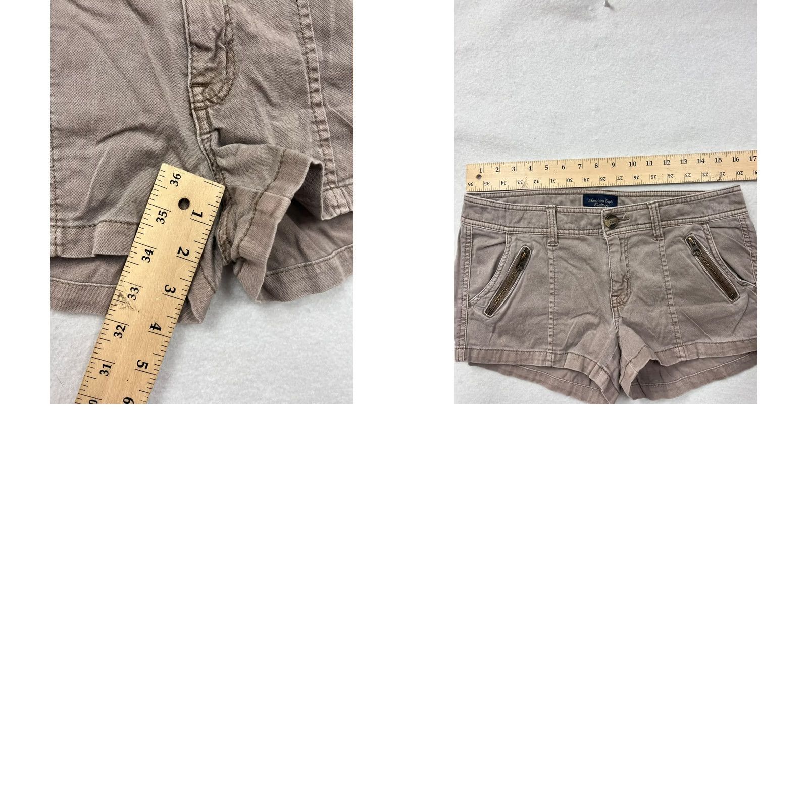 Vintage American Eagle Womens Khaki Shorts #6420 Short Chino Cotton Spandex 8 Khaki Womens 8 Mens? (no) Size 30" / US 8 / IT 44 - 8 Thumbnail