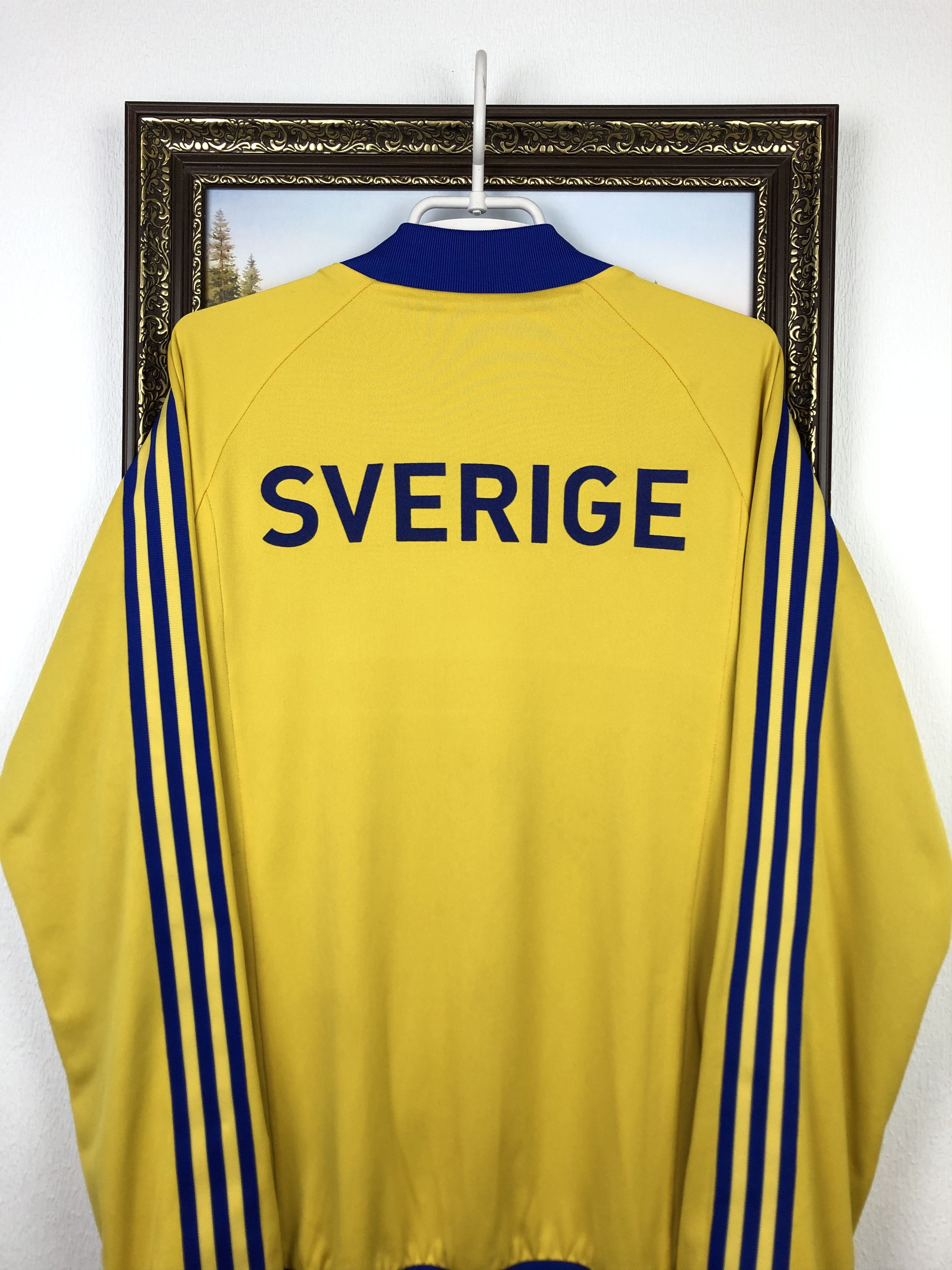 Adidas Adidas Sweden Jacket World Cup Soccer Track Top Reversible Size US L / EU 52-54 / 3 - 12 Thumbnail