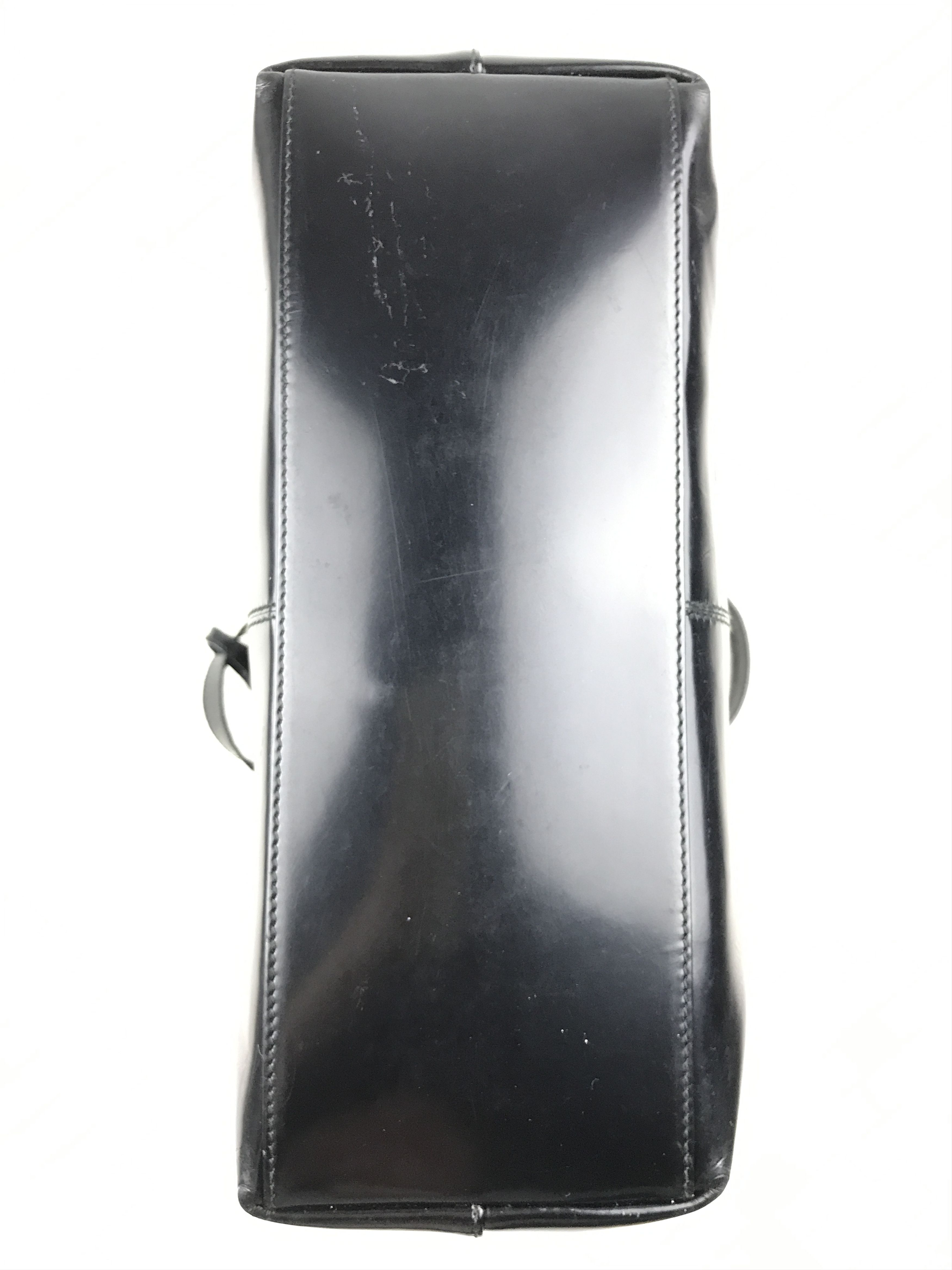 Gucci × Vintage Vintage Gucci Black Patent Leather Handbag With Strap Size ONE SIZE - 5 Thumbnail