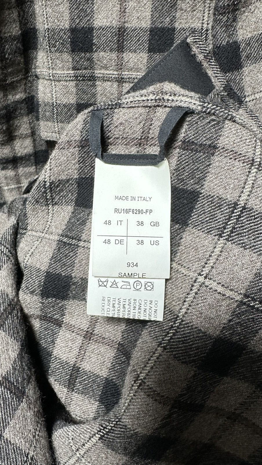 Rick Owens Rick Owens FW16 MASTODON Plaid Shirt Size 48 Size US M / EU 48-50 / 2 - 11 Thumbnail