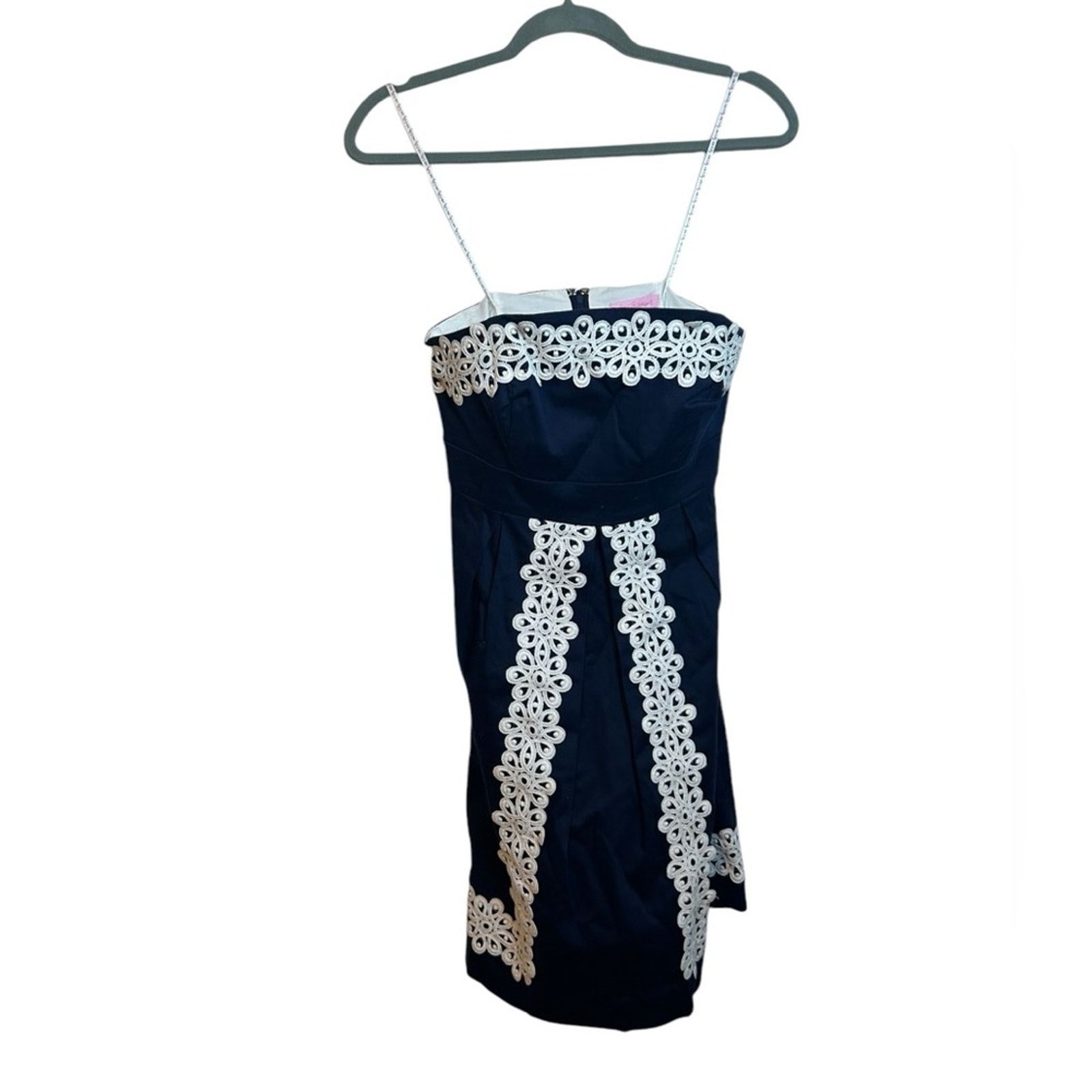 Lilly Pulitzer Lilly Pulitzer Betsey Embroidered Strapless Dress Size S / US 4 / IT 40 - 2 Thumbnail