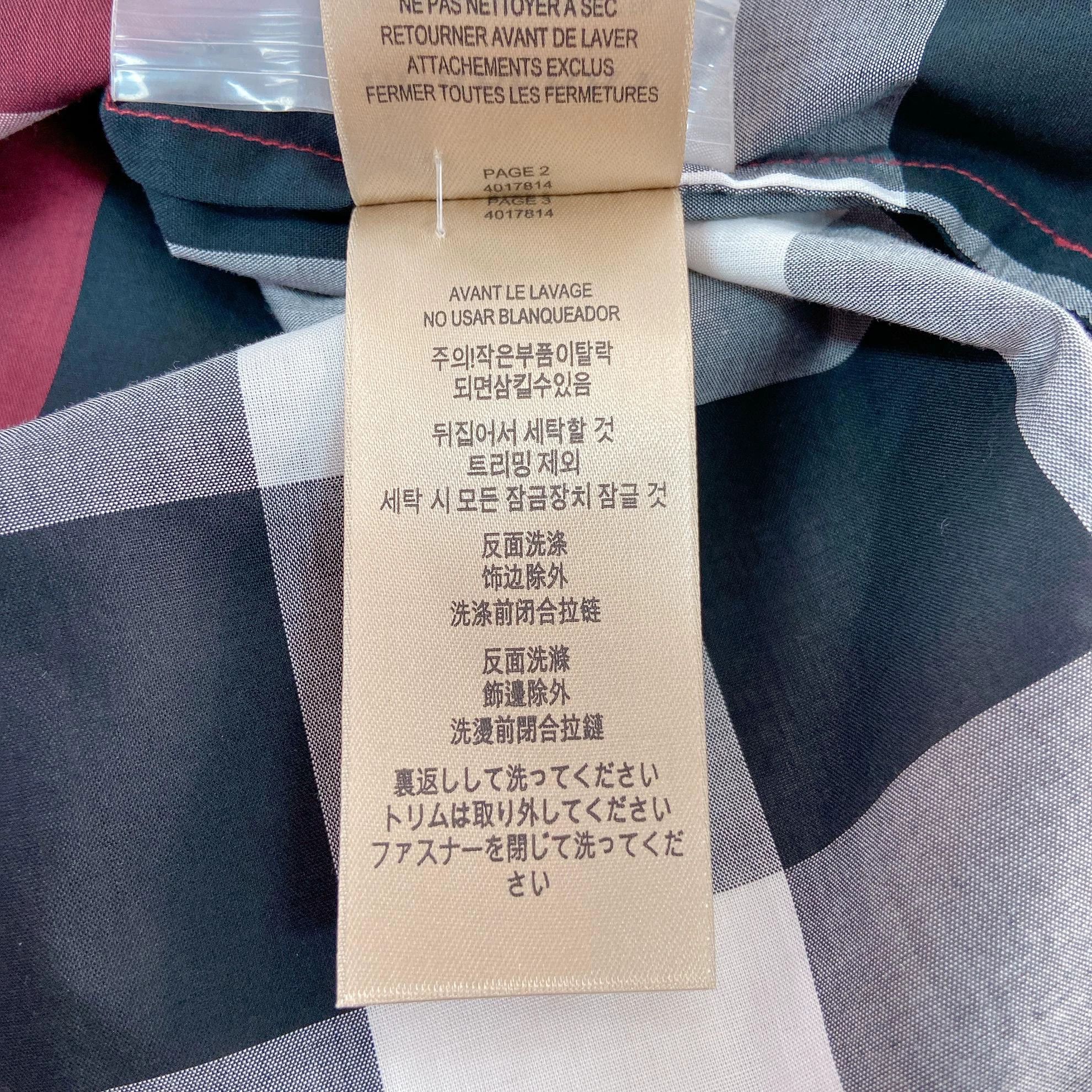 Burberry Burberry color blocked check shirt UK6 8594 Size XS / US 0-2 / IT 36-38 - 8 Thumbnail