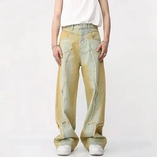 Gradient Straight Denim Pant