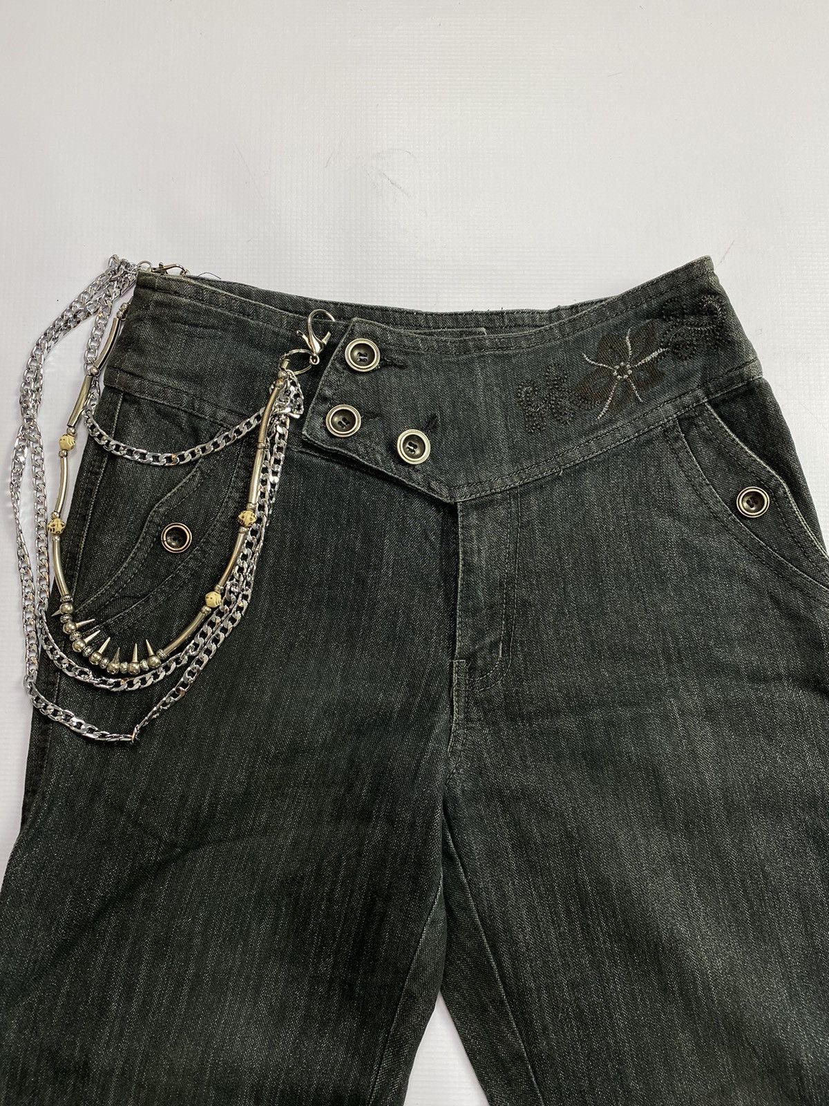 If Six Was Nine × Japanese Brand × Le Grande Bleu (L.G.B.) 2000s JOJO Flared Jean Size US 27 - 4 Thumbnail