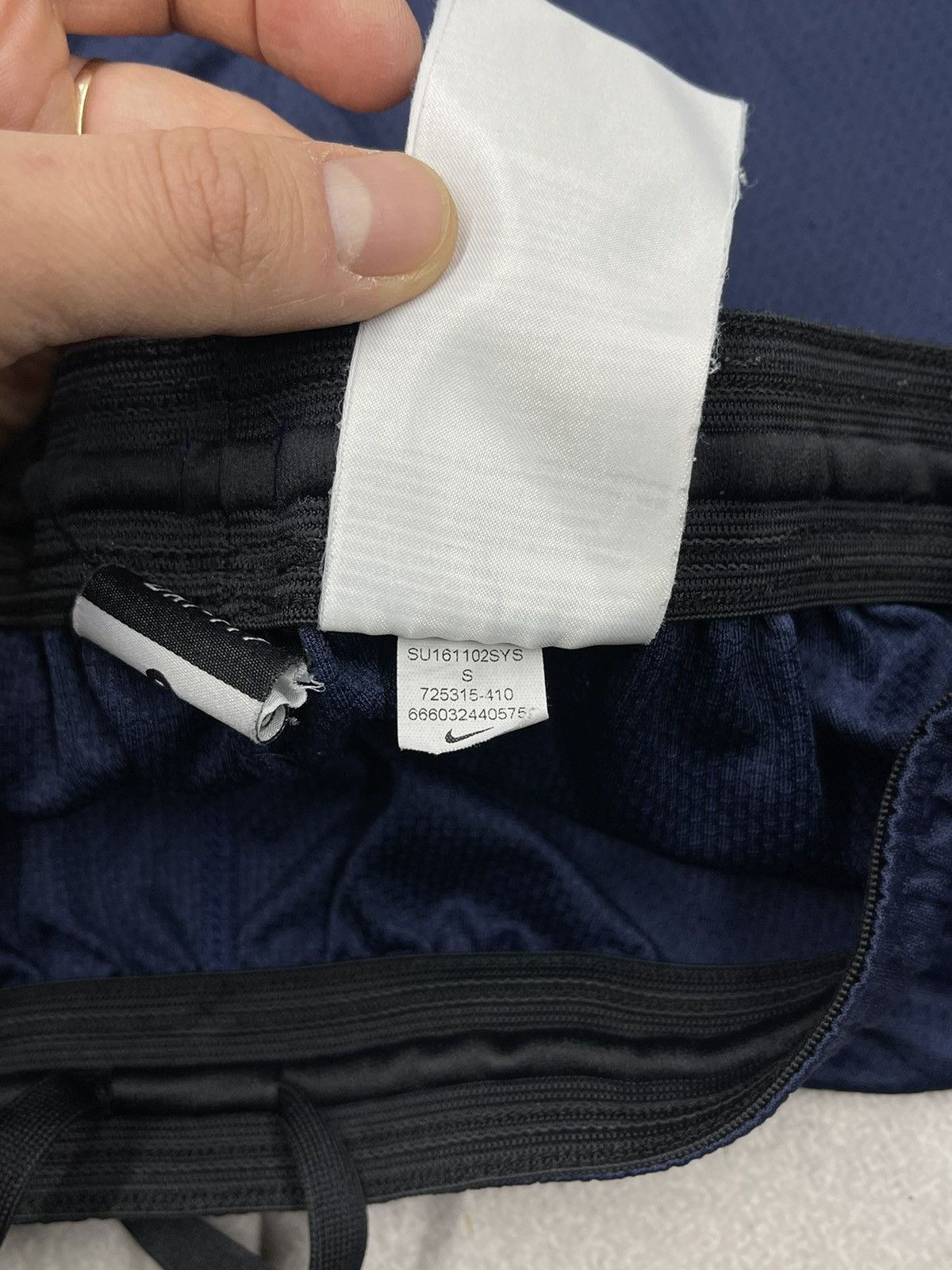 Nike × Vintage Vintage Nike England Soccer Shorts Navy Football Club Jersey Size US 30 / EU 46 - 8 Thumbnail