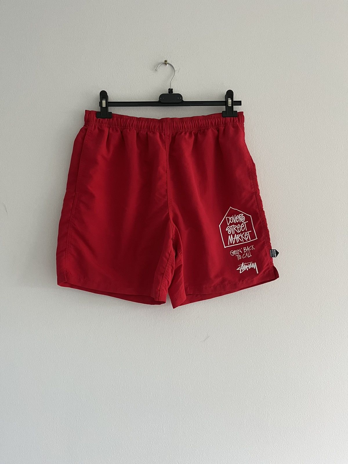 image of Dover Street Market x Stussy Dsm - Swim Shorts in Red, Men's (Size 32)