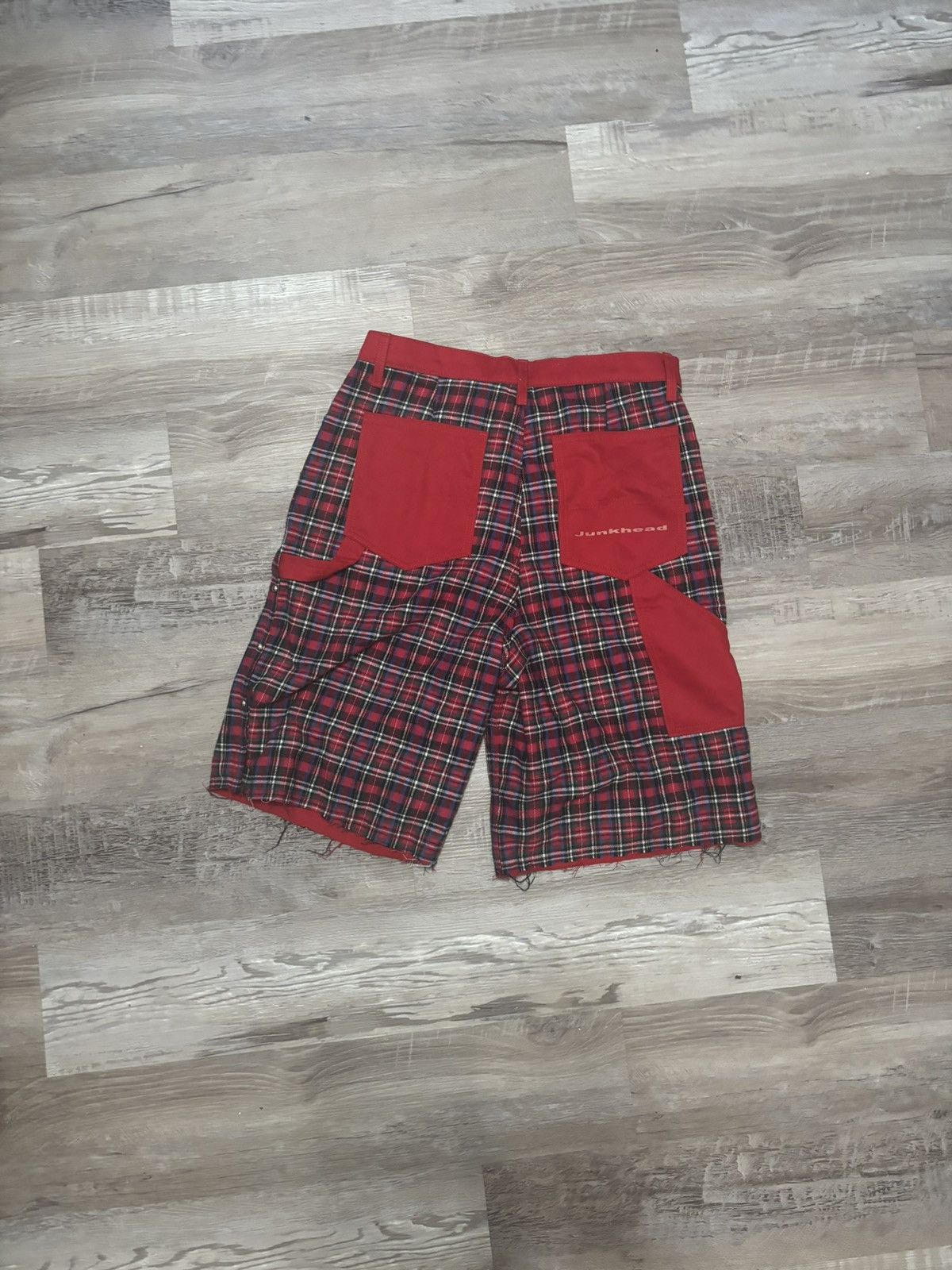 JUNK de LUXE Junkhead Opuim Baby’s brand red plaid shorts L Size US 32 / EU 48 - 2 Thumbnail
