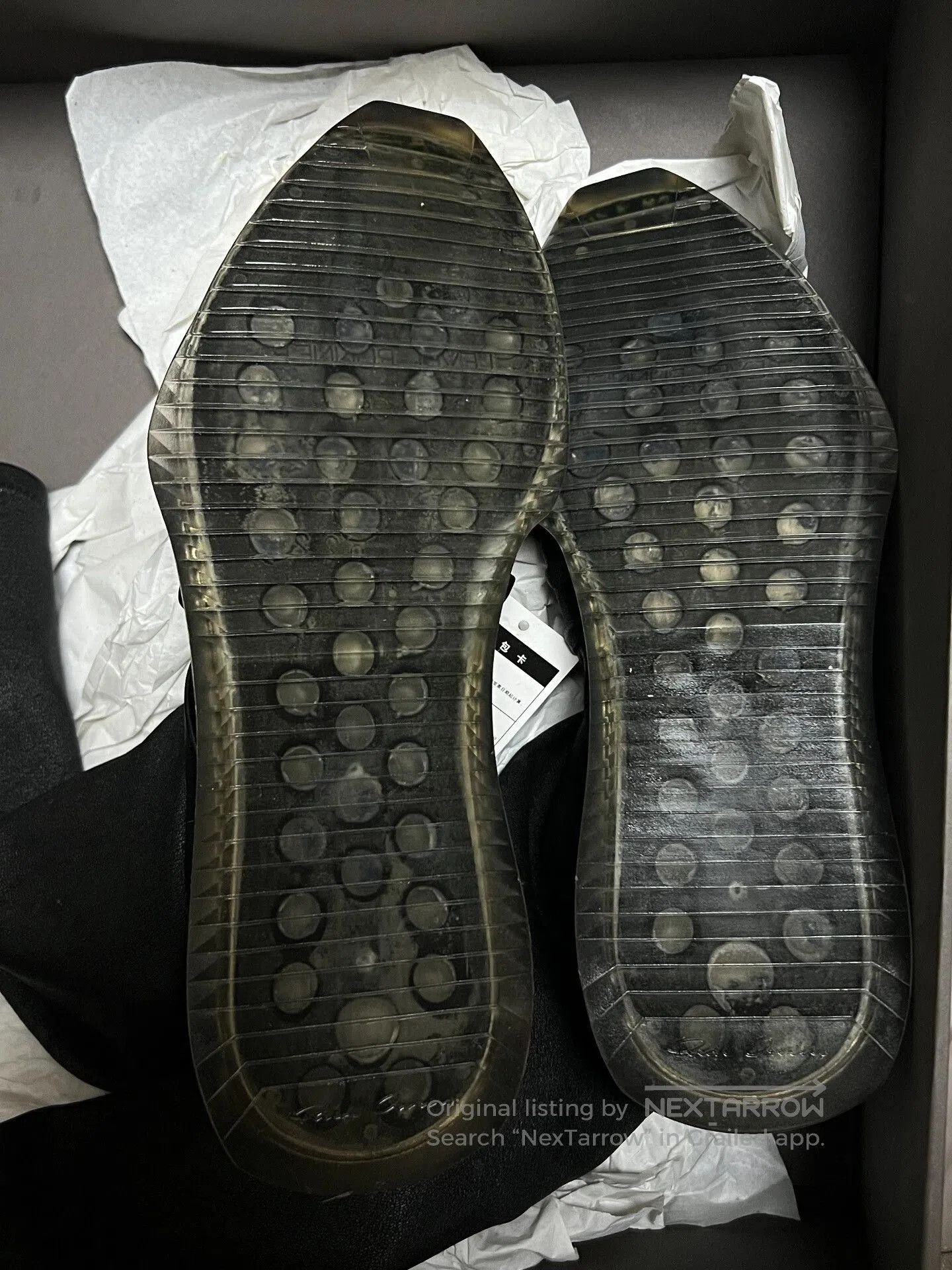 Rick Owens Rick Owens Asymmetric Leather Over. Size US 7 / IT 37 - 3 Thumbnail