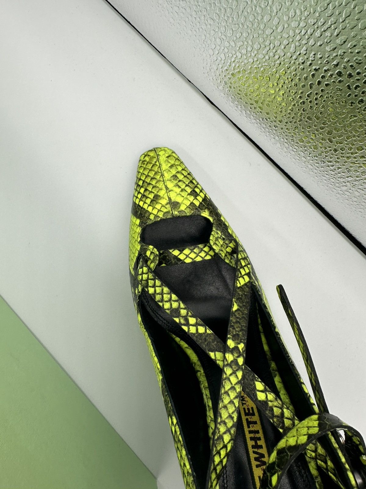 Off-White Off White Snakeskin Heel Size US 6 / IT 36 - 6 Thumbnail