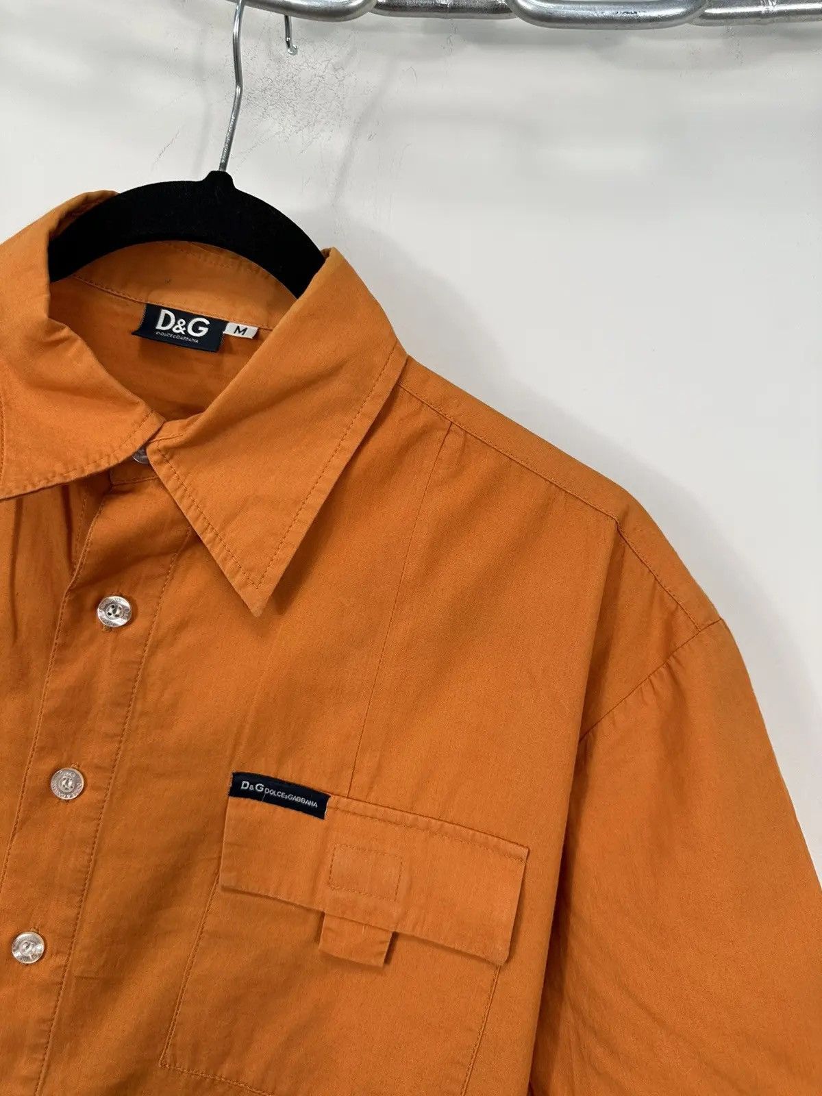 Dolce & Gabbana × Vintage Vintage Dolce & Gabbana Men's Pocket Logo Short Sleeve Shirt Size US M / EU 48-50 / 2 - 3 Thumbnail