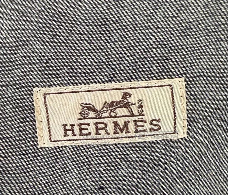 Hermes Hermes Denim jacket, leather patch denim jacket Size US S / EU 44-46 / 1 - 7 Thumbnail