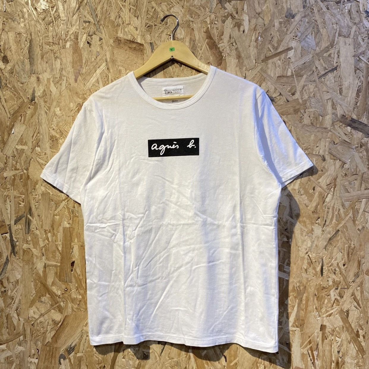 agnes b. Agnes B. Box Logo By Adam Et Rope T-Shirts Size US L / EU 52-54 / 3 - 1 Thumbnail