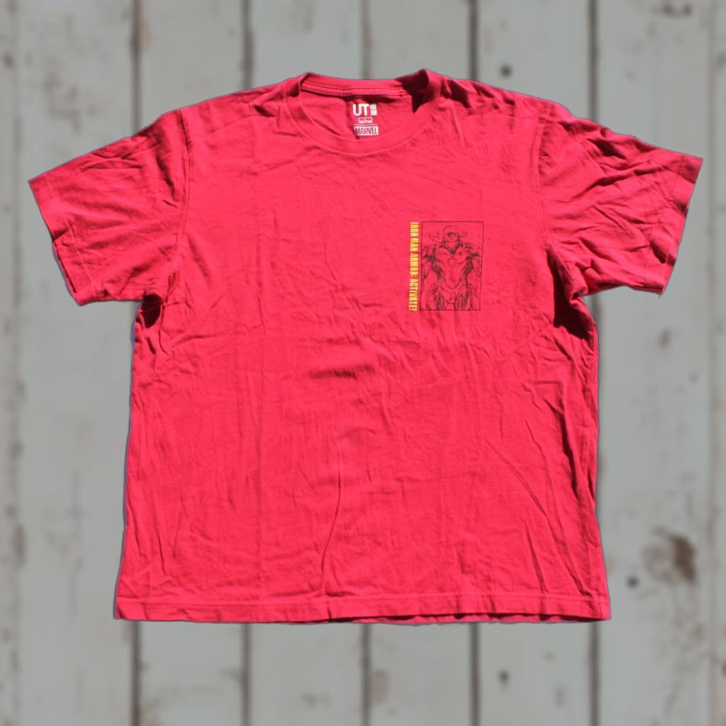 Uniqlo VINTAGE UNIQLO Marvel Iron Man Armor Activate! T Shirt UT Red L FAST SHIPPING Size US L / EU 52-54 / 3 - 1 Thumbnail
