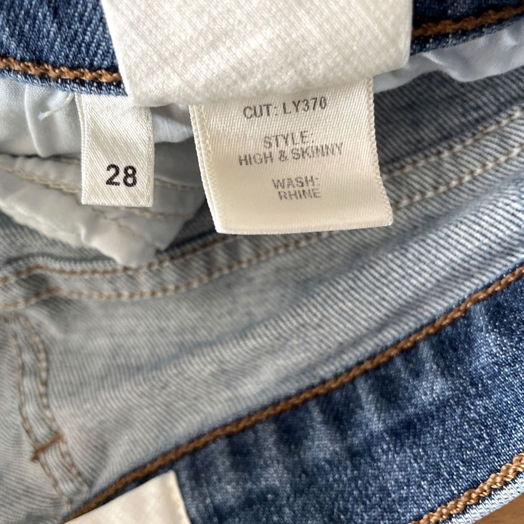 Reformation Reformation Jeans Women High Rise Skinny Denim Light Wash 28 Stretch Spirit Bohemian City USA Logo Zipper Button Size 28" / US 6 / IT 42 - 4 Thumbnail
