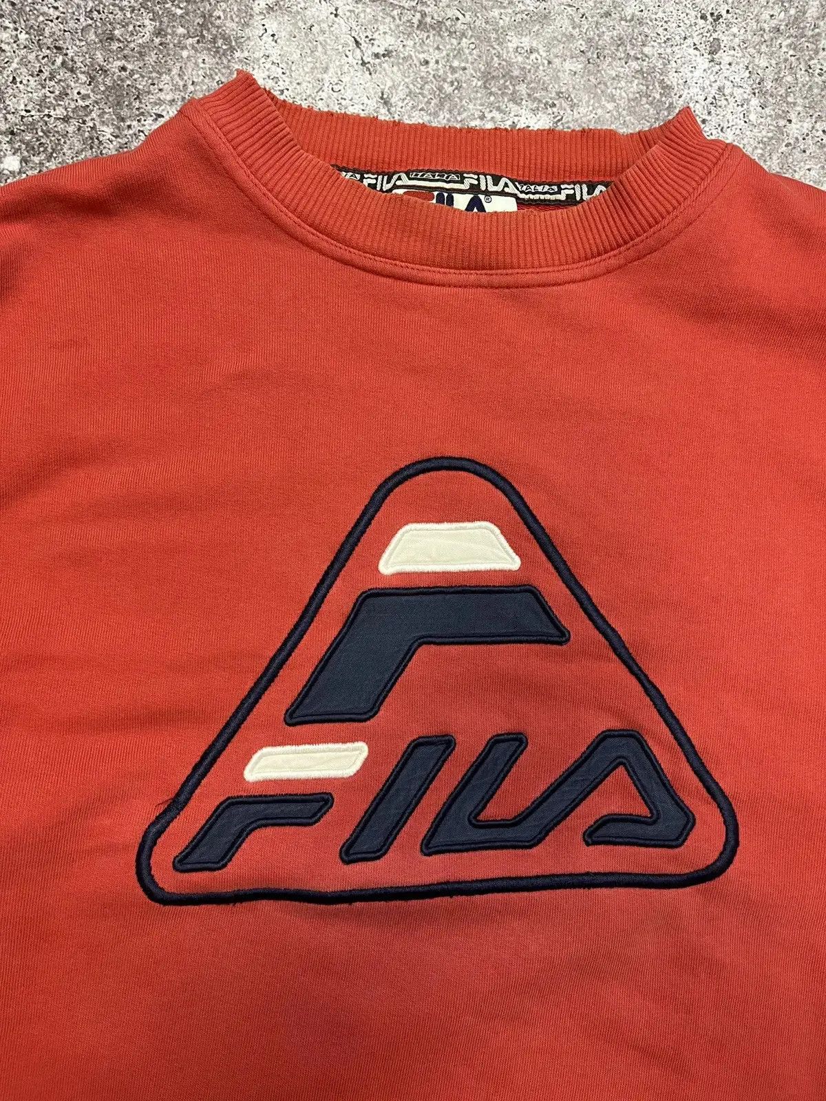Fila FILA Vintage Faded Distressed Large Sweatshirt Size US L / EU 52-54 / 3 - 2 Thumbnail