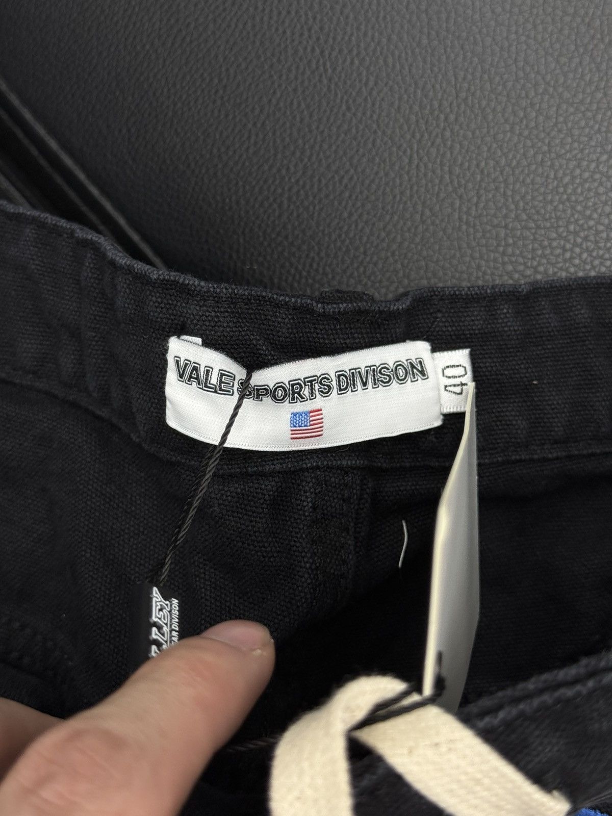 Vale Valley Black Denim Patchwork Shorts Size 40 (Brand New) Size US 40 / EU 56 - 8 Thumbnail