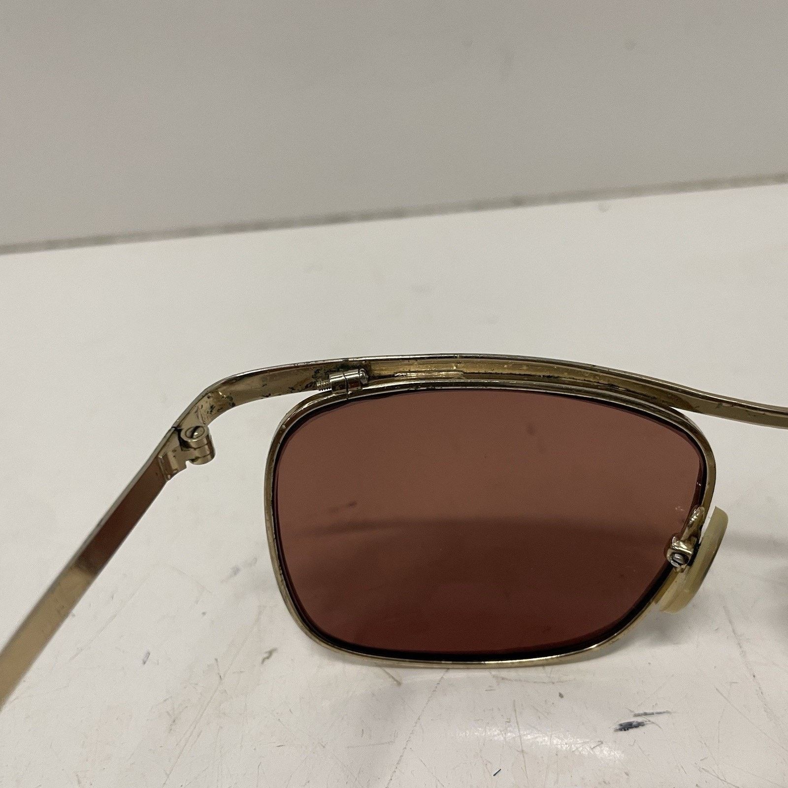 Death Row Records VTG 80’s Revo Malibu Sunglasses Gold Plate NASA Tech Japan Size ONE SIZE - 8 Thumbnail