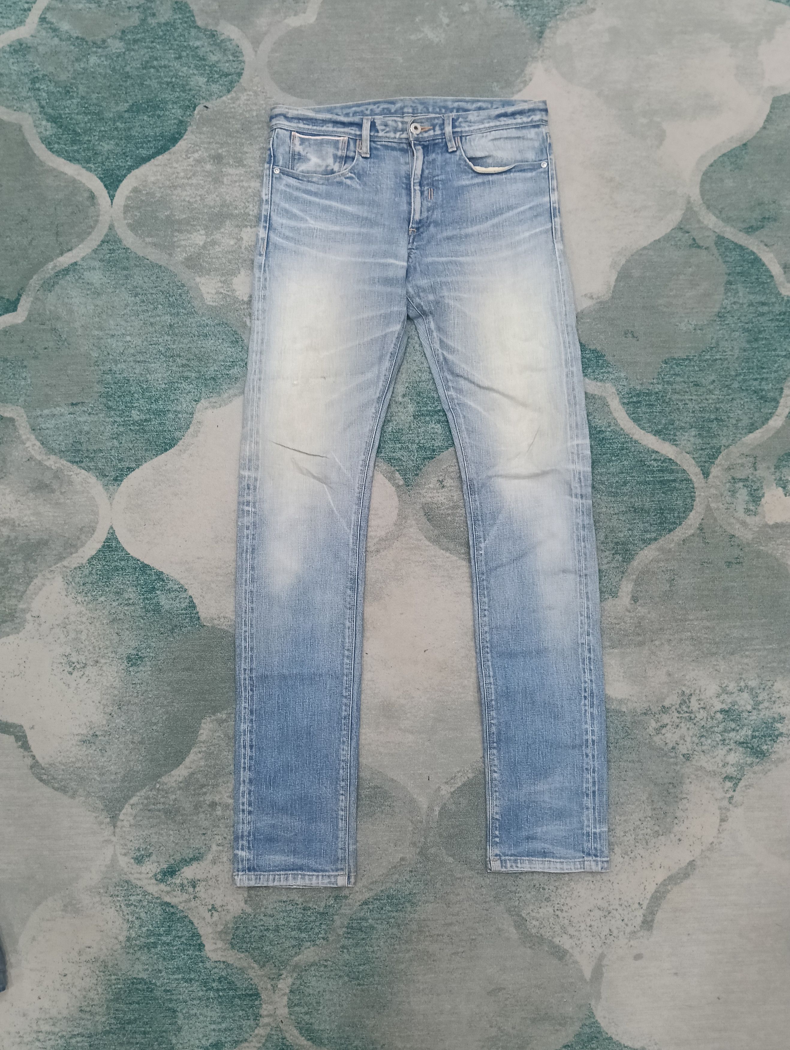 Japanese Brand × Le Grande Bleu (L.G.B.) × Neil Barrett Black Barrett Selvedge Skinny Denim Size US 33 - 1 Thumbnail