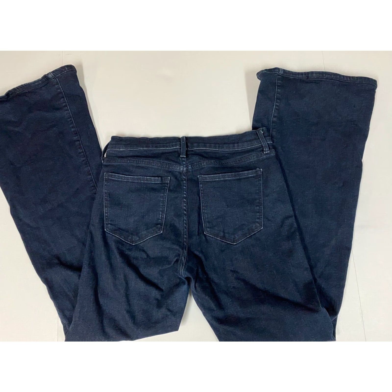 Banana Republic Banana Republic Womens Jeans 28 Blue Dark Bootcut Premium Denim Jeans Regular Cotton Denim Zip Pockets Stretch 32in Inseam Womens Mens? Size 28" / US 6 / IT 42 - 5 Thumbnail