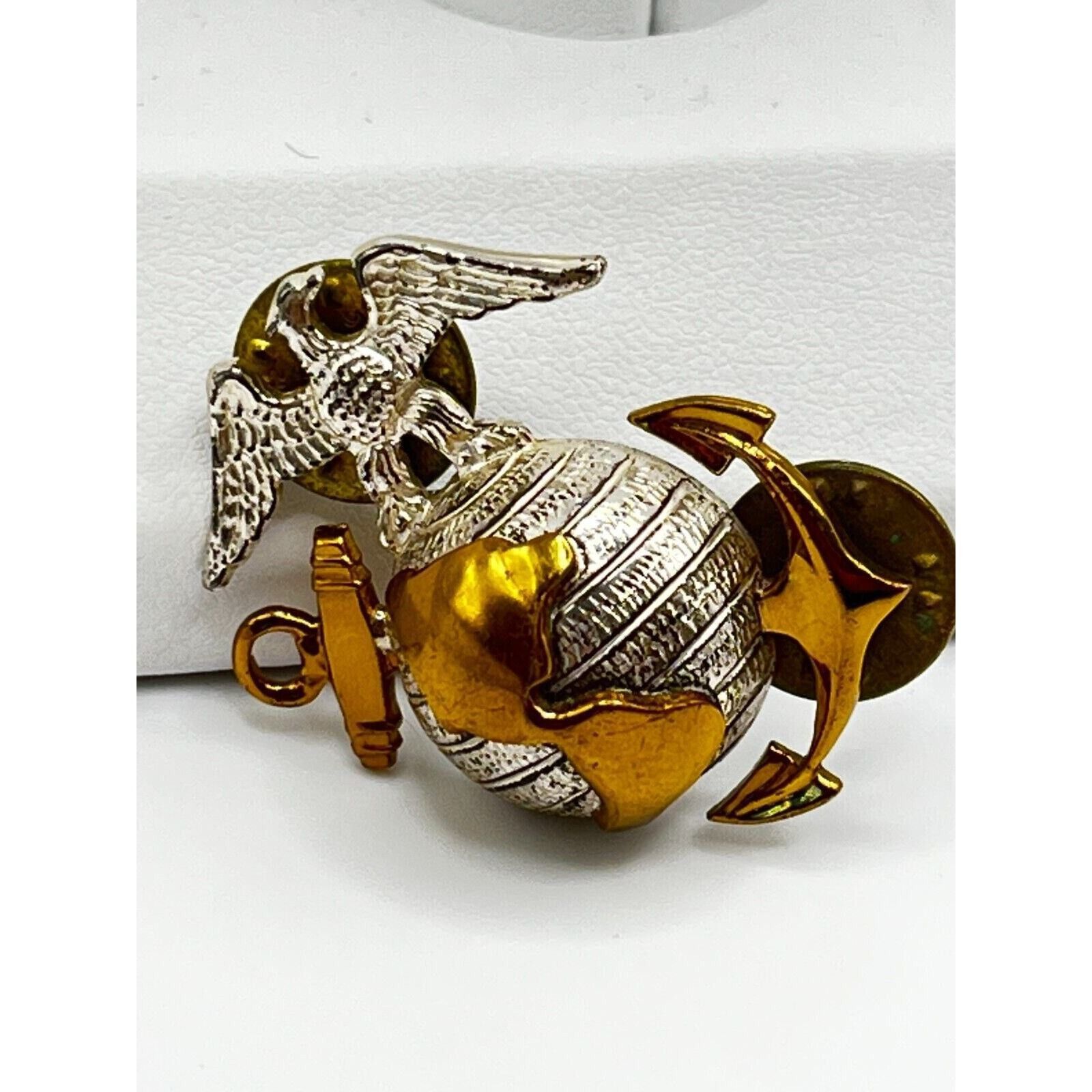 The Unbranded Brand 10k Gold Filled and Sterling Marine Corps EGA Collar Badge Size ONE SIZE - 5 Thumbnail