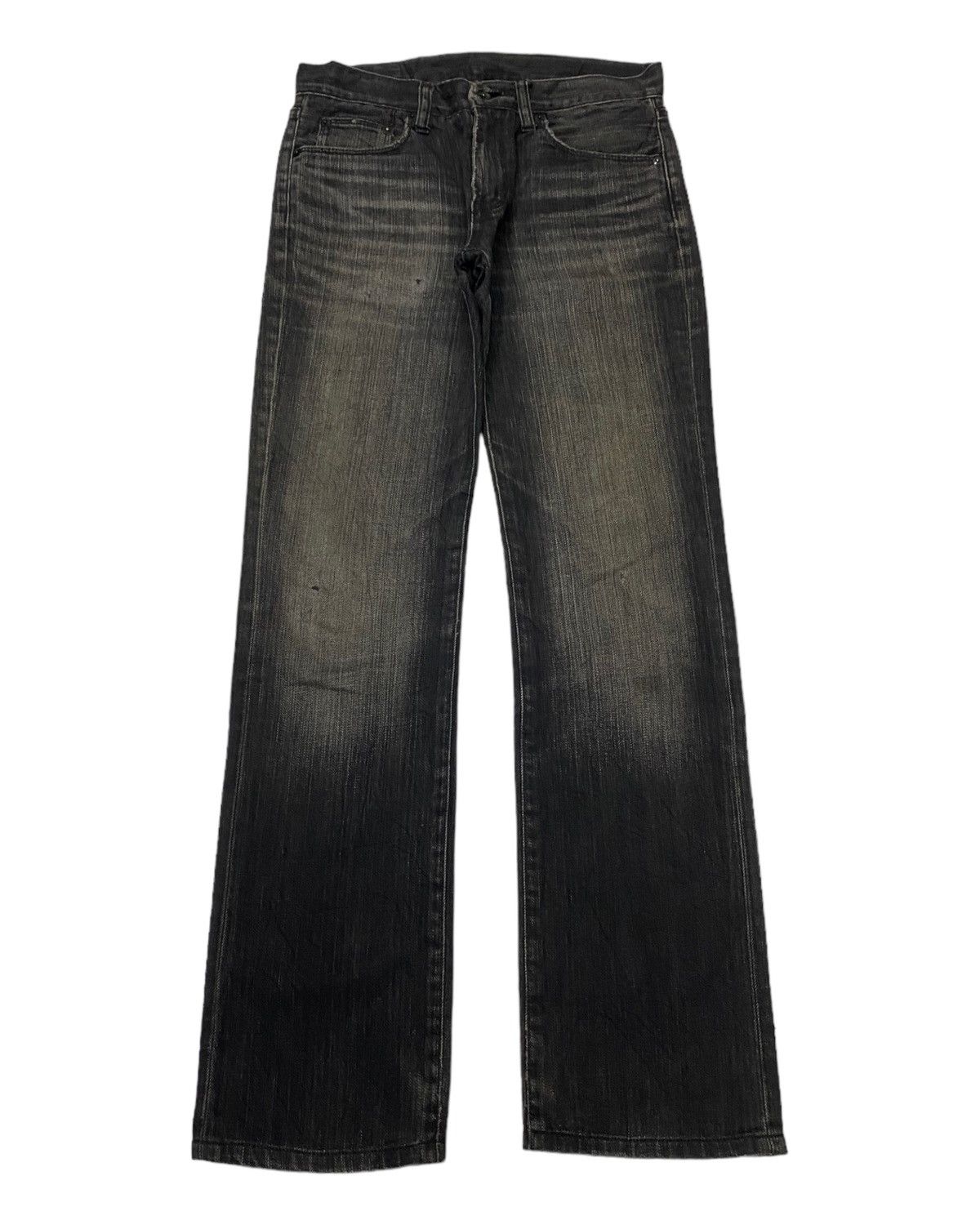 Undercover × Uniqlo UNIQLO JAPAN BLACK BOOTCUT DISTRESS UNDERCOVER STYLE DESIGN Size US 30 / EU 46 - 1 Thumbnail
