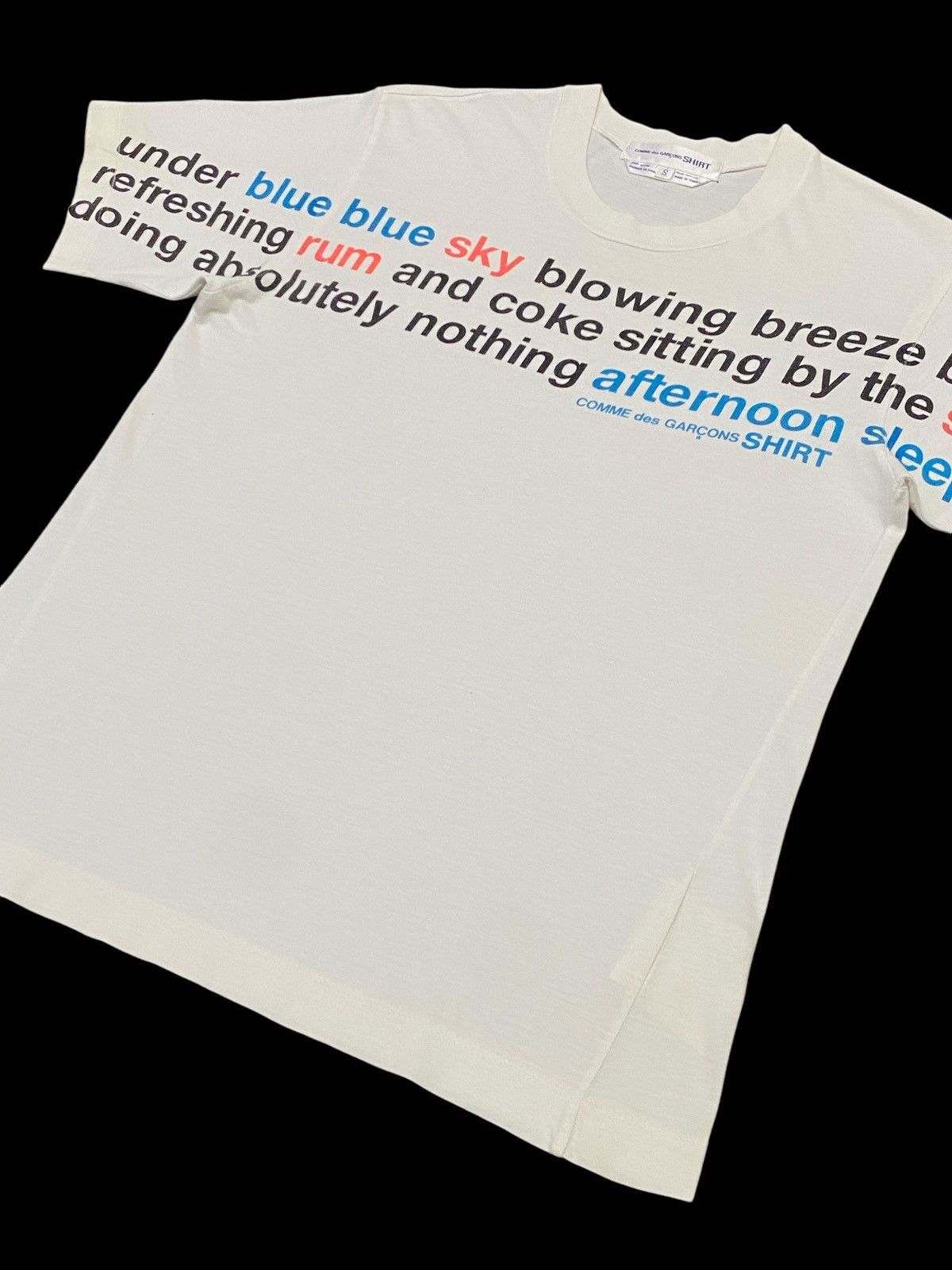 Comme des Garcons Comme Des Garcons S10218 Blue Sky Lettering Shirt Size US S / EU 44-46 / 1 - 3 Thumbnail