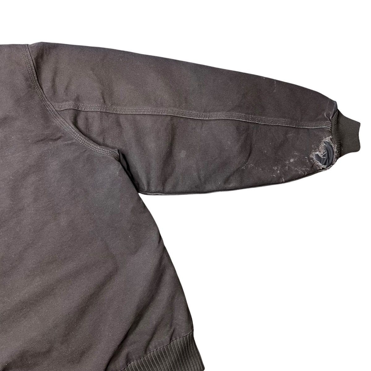 Carhartt Vtg 2000s Carhartt J130 DKB Hooded Dark Brown Canvas Jacket Size US L / EU 52-54 / 3 - 12 Thumbnail