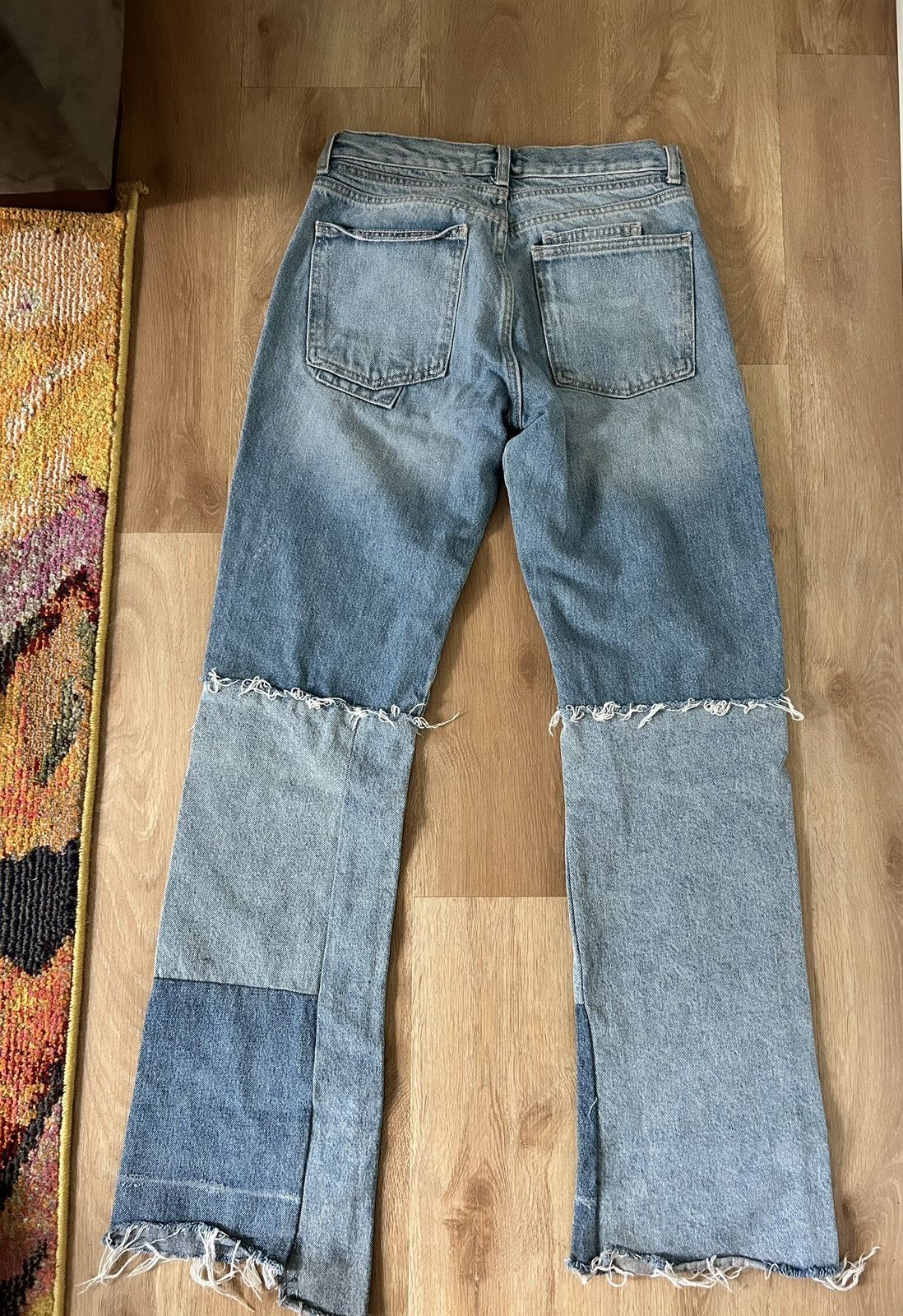Zara Zara TRF Patchwork Denim Jeans Size 27" / US 4 / IT 40 - 5 Thumbnail