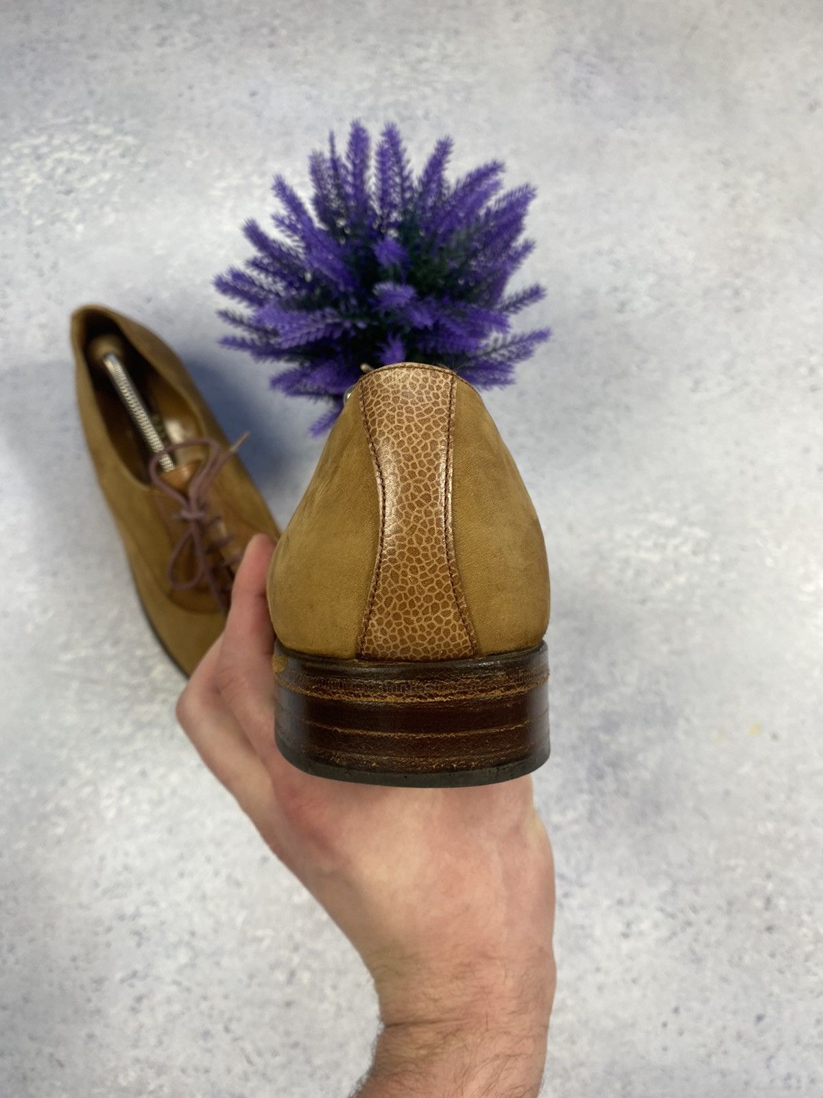 Bally Bally Suede/Leather Men’s Shoes Size US 9 1/2 Hand Made Size US 9.5 / EU 42-43 - 17 Thumbnail