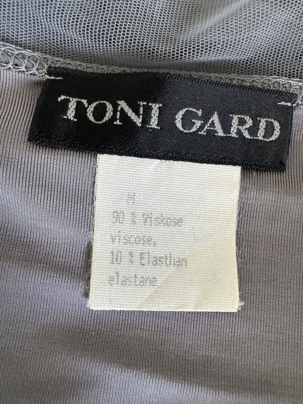 TONI GARD TONI GARD Gray Mesh Slip Dress M Size M / US 6-8 / IT 42-44 - 4 Thumbnail