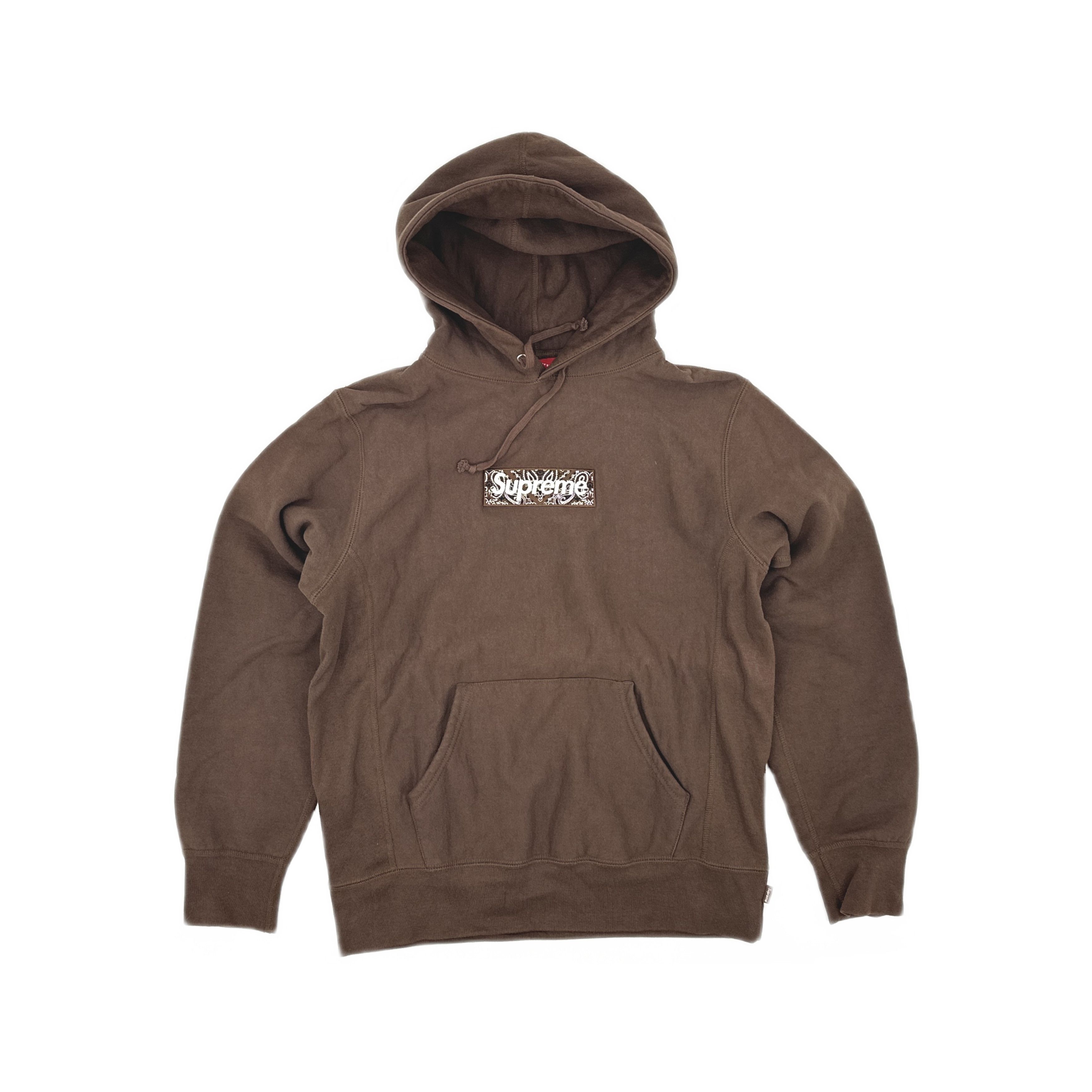 Supreme Bandana Box Logo Hoodie Dark Brown | Grailed