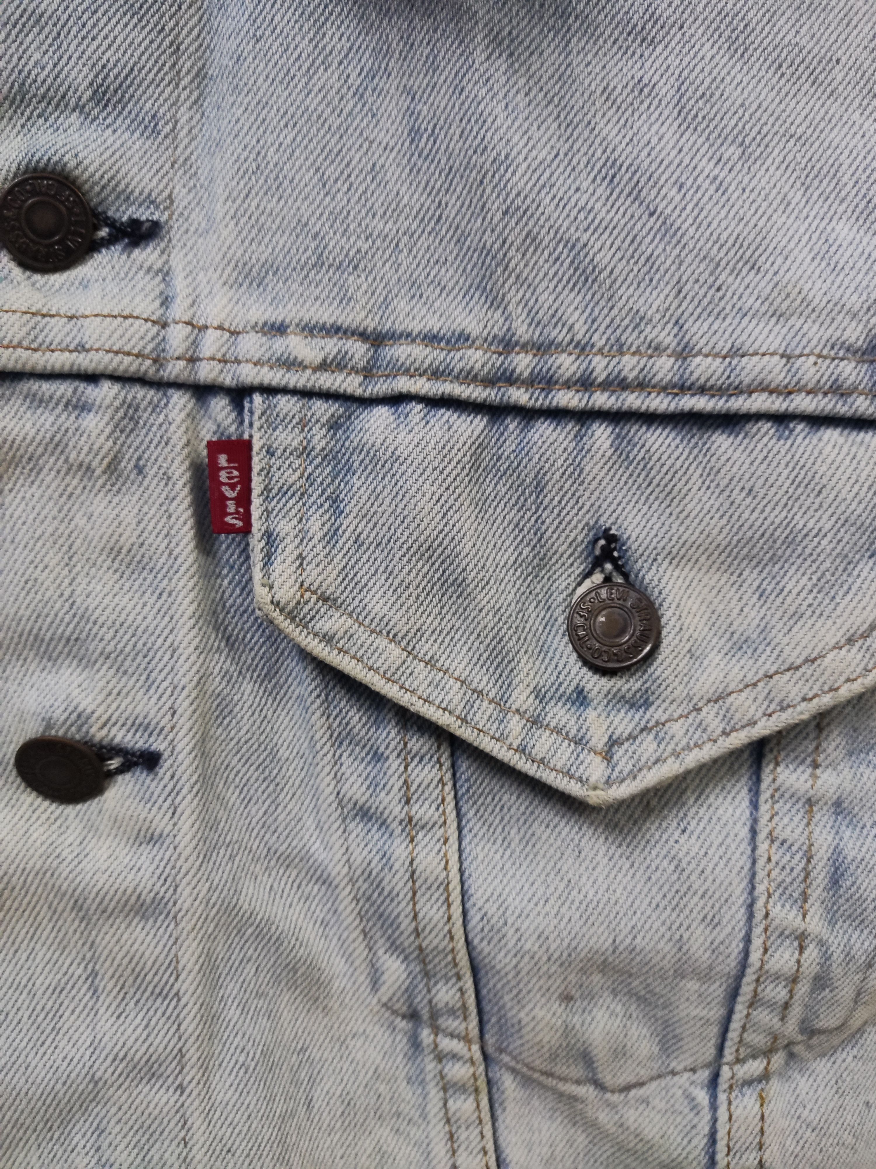 Levi's Vintage 70s Levis 07505-0217 Trucker Sleeveless Denim Jacket Size US M / EU 48-50 / 2 - 2 Thumbnail