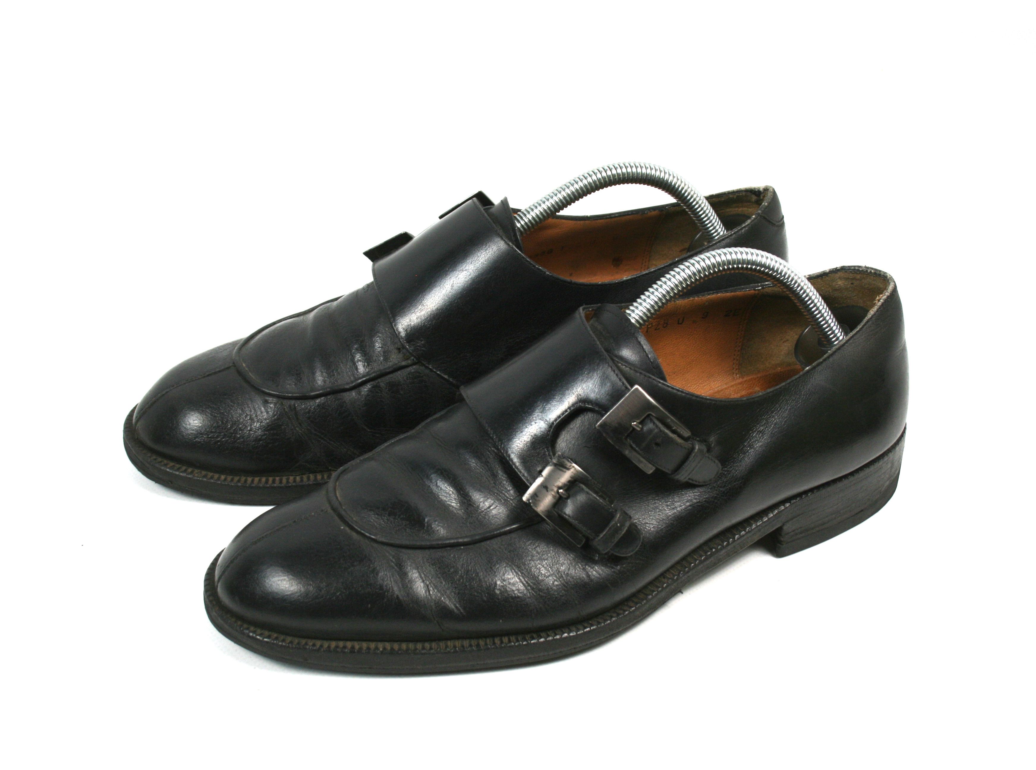 Salvatore Ferragamo Monk Double Strap Leather Shoes Size US 8 / EU 41 - 2 Thumbnail