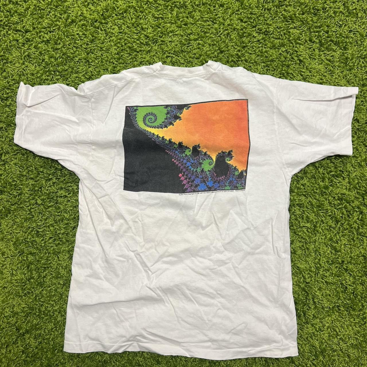 Hanes × Matix Rare Fractal Art T-shirt Size US XL / EU 56 / 4 - 4 Thumbnail