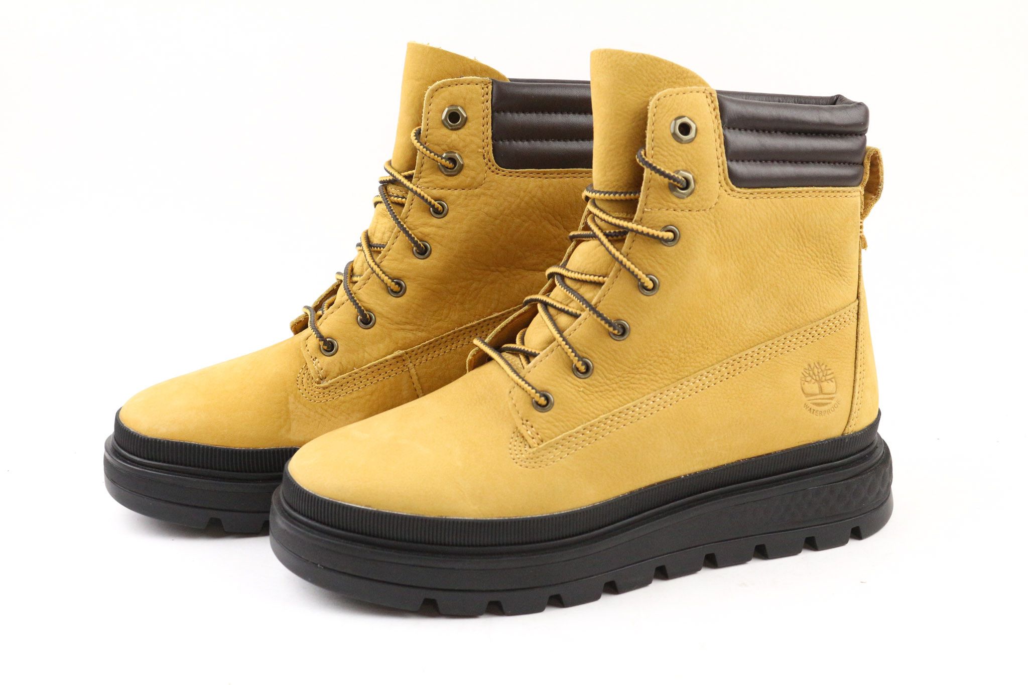 Timberland A2JQ6 UK4 Brown Leather Waterproof Shoes 79614 Size US 6.5 / IT 36.5 - 2 Thumbnail
