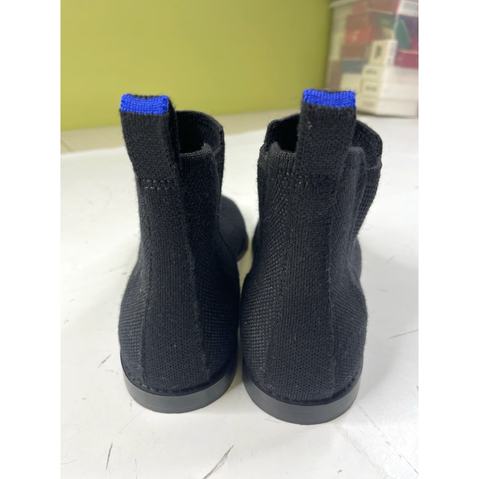 Rothy's Rothy’s Chelsea Boots Womens US 7.5 Black Knit Merino Wool Blend Ankle Boot City Going Out Outdoor Casual Business Size US 8 / IT 38 - 3 Thumbnail