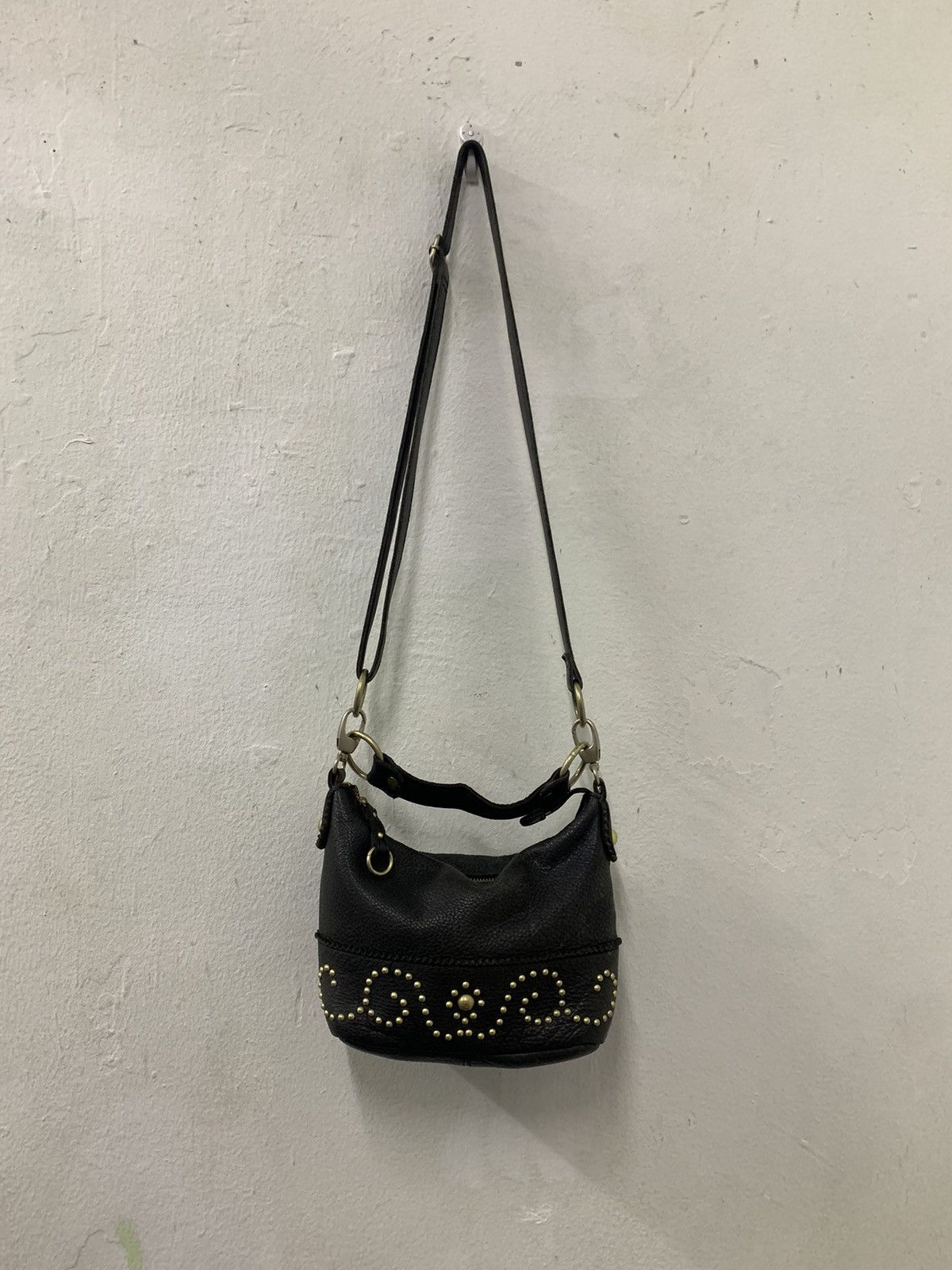 Beams Japan × Leather Ray Beams Beaure Shoulder Leather Studded Bag Size ONE SIZE - 2 Thumbnail