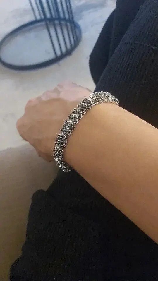 Jewelry × Sterling Silver Charm Bohemia Link Bracelet Size ONE SIZE - 3 Thumbnail