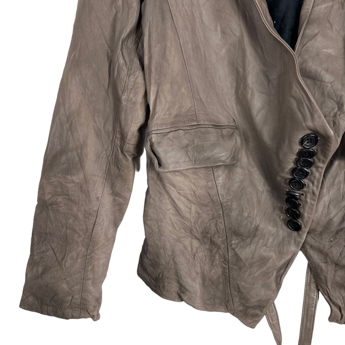 If Six Was Nine 🔥 AILEFAN ASYMMETRIC LEATHER JACKET Size US S / EU 44-46 / 1 - 4 Thumbnail