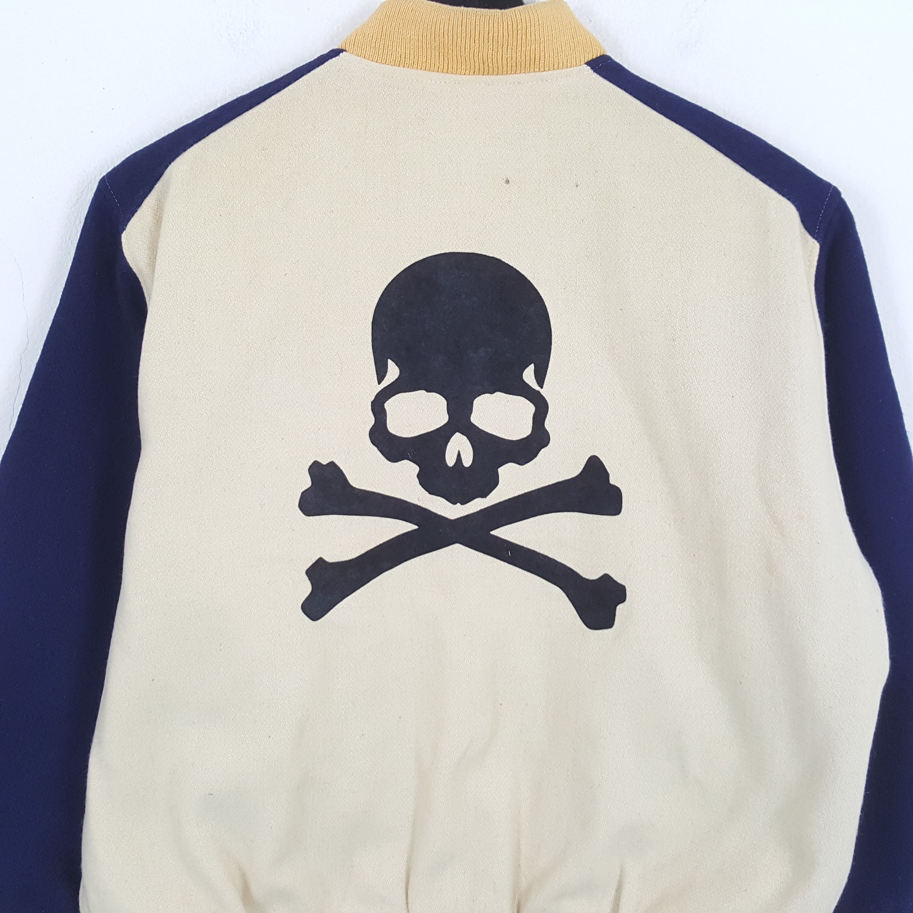 &SONS × Vintage SONS SPORT Custom Skulls Art Varsity Jacket Size US XL / EU 56 / 4 - 2 Thumbnail
