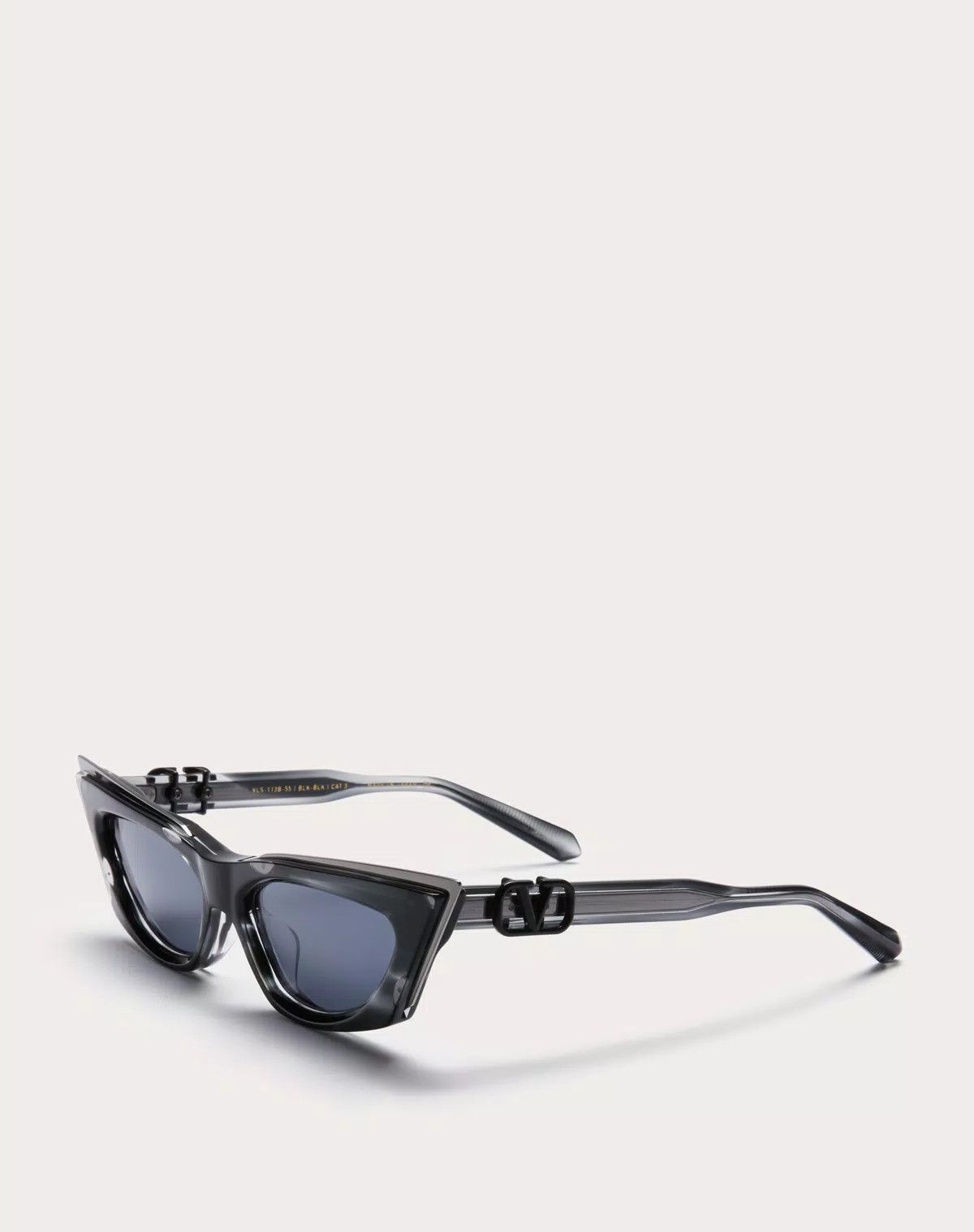 Valentino oc11z0725 Size: 55/ Thickset Acetate Frame in Black/Blue Size ONE SIZE - 2 Thumbnail