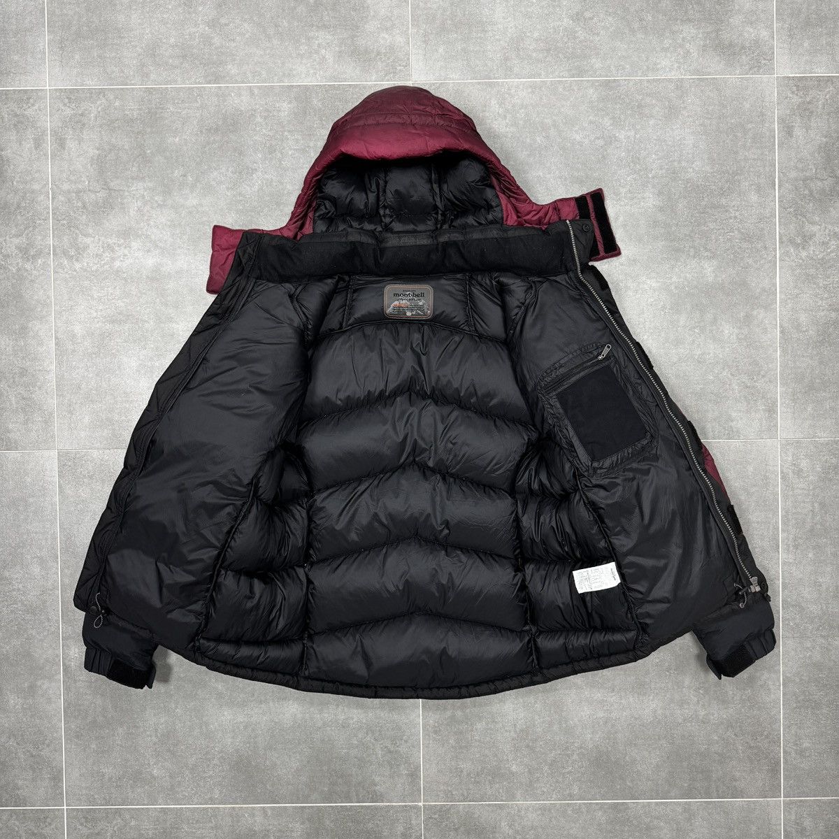 Montbell Montbell Multi Pocket Puffer Down Jacket Men Dark Red Size L Size US L / EU 52-54 / 3 - 17 Thumbnail