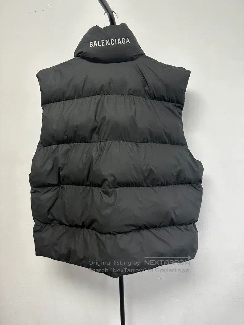 Balenciaga Balenciaga Letter Logo Quilted Casual Filling Vest Size US M / EU 48-50 / 2 - 2 Thumbnail