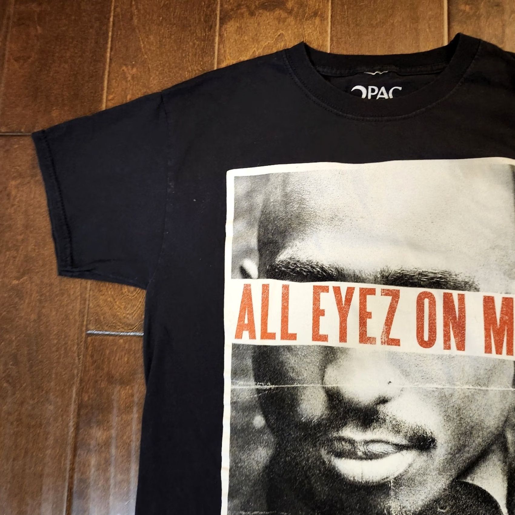 Vintage Tupac All Eyes On Me T Shirt Hip Hop Men’s S Black Crew Neck Short Sleeve Cotton Graphic Print Size US S / EU 44-46 / 1 - 4 Thumbnail