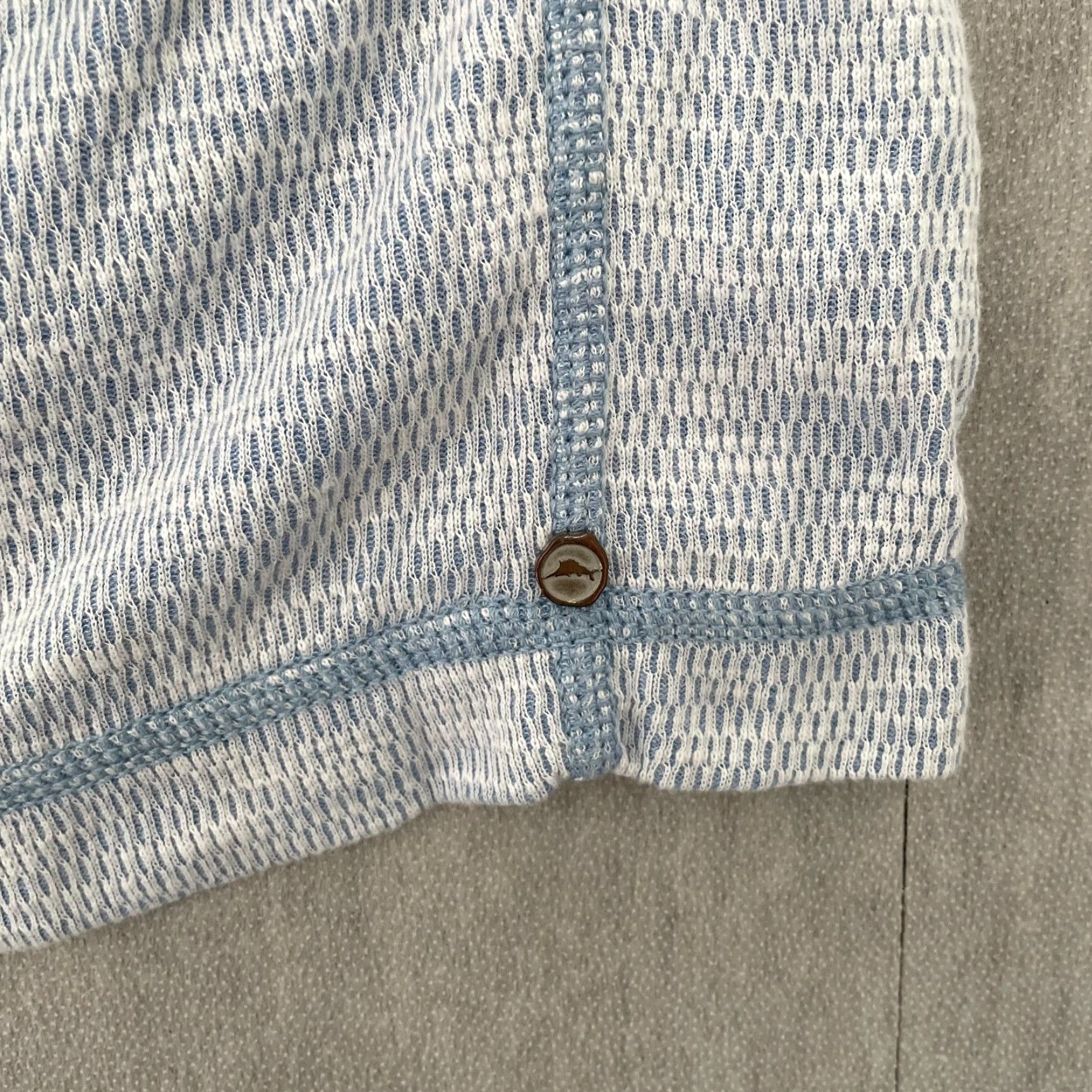 Tommy Bahama Tommy Bahama Sweater Adult Small Blue Barrier Beach Half Zip Reversible Mens S Size US S / EU 44-46 / 1 - 5 Thumbnail
