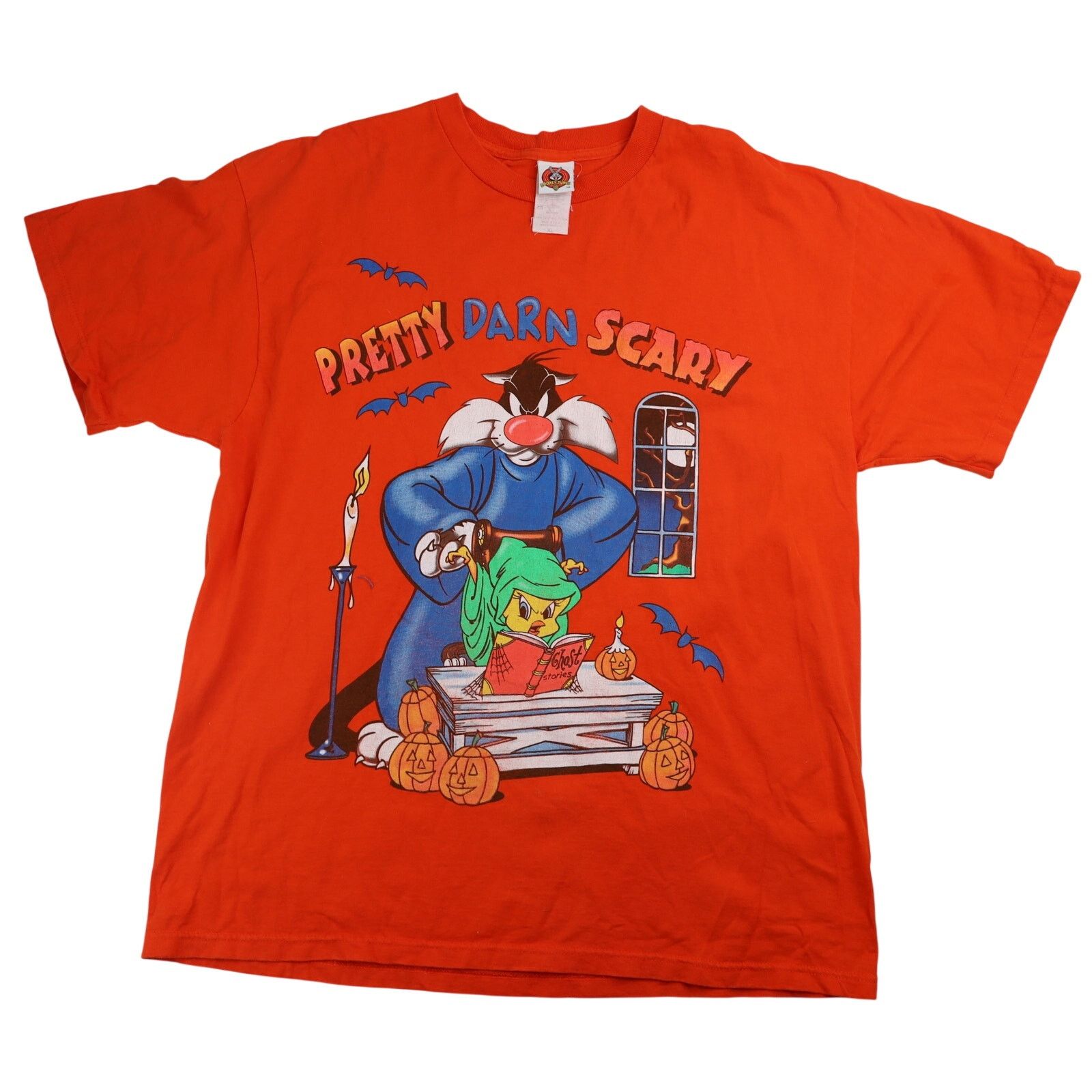 Vintage × Warner Bros Vintage Looney Tunes Halloween Graphic T Shirt Size US XL / EU 56 / 4 - 1 Thumbnail