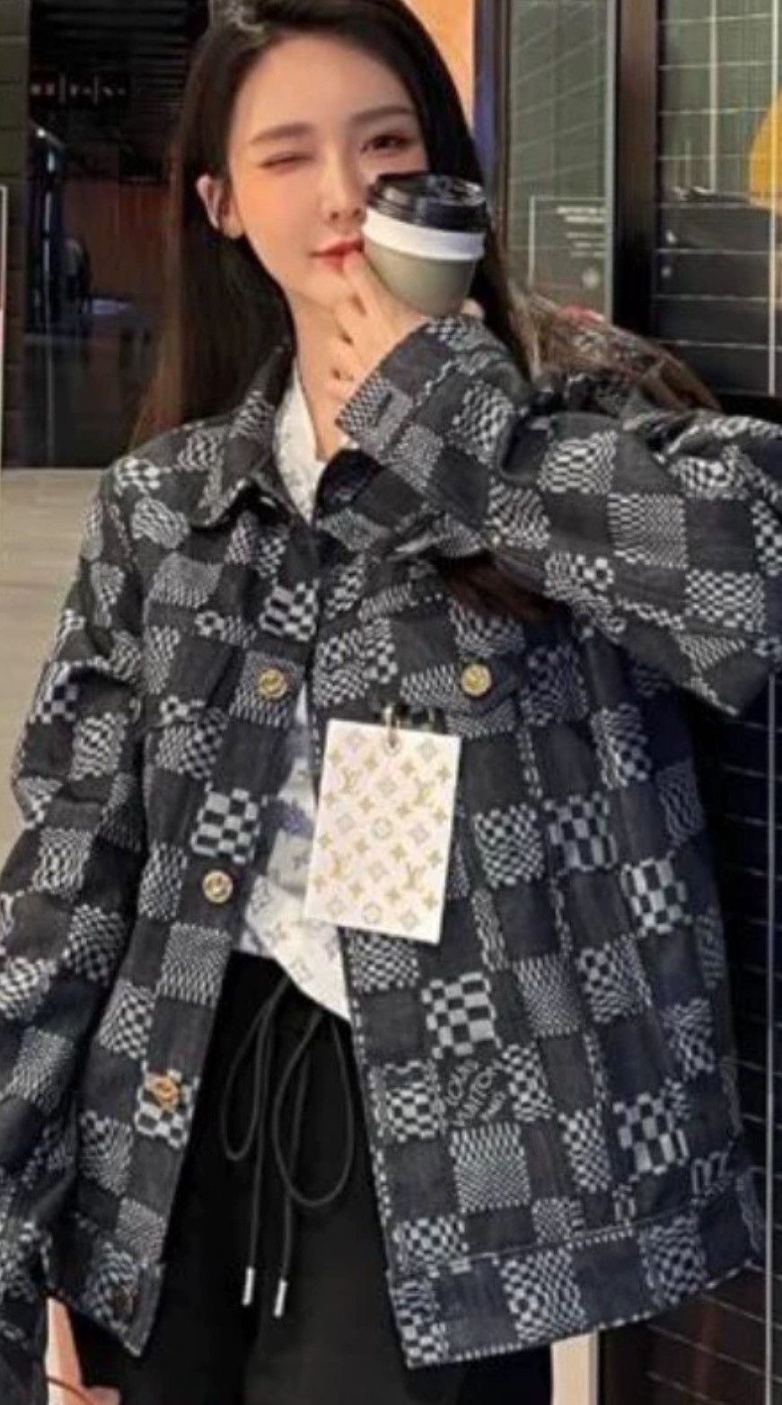 Louis Vuitton Louis Vuitton Checkered denim jacket 2412-Nextarrow Size XL / US 12-14 / IT 48-50 - 7 Thumbnail