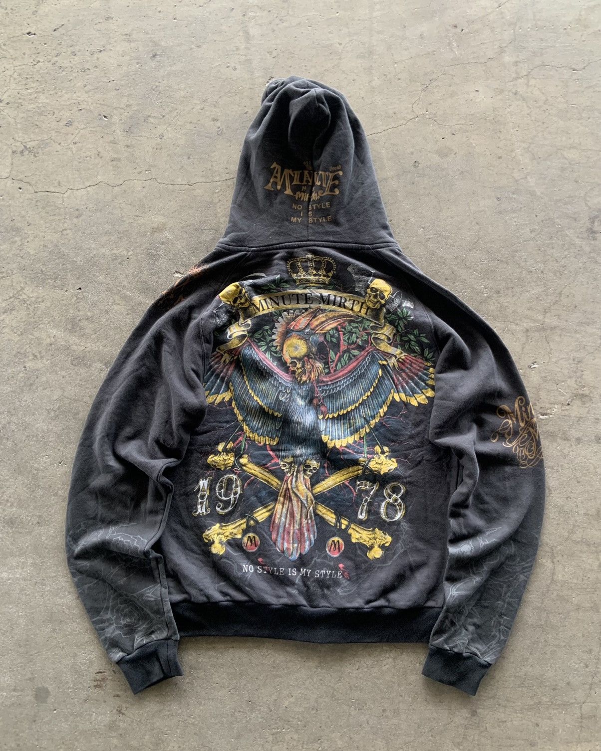 If Six Was Nine × Japanese Brand × Le Grande Bleu (L.G.B.) 2000s Minut Mirth Ifsxwasnine Lgb Style Sip Up Hoodie Size US L / EU 52-54 / 3 - 7 Thumbnail